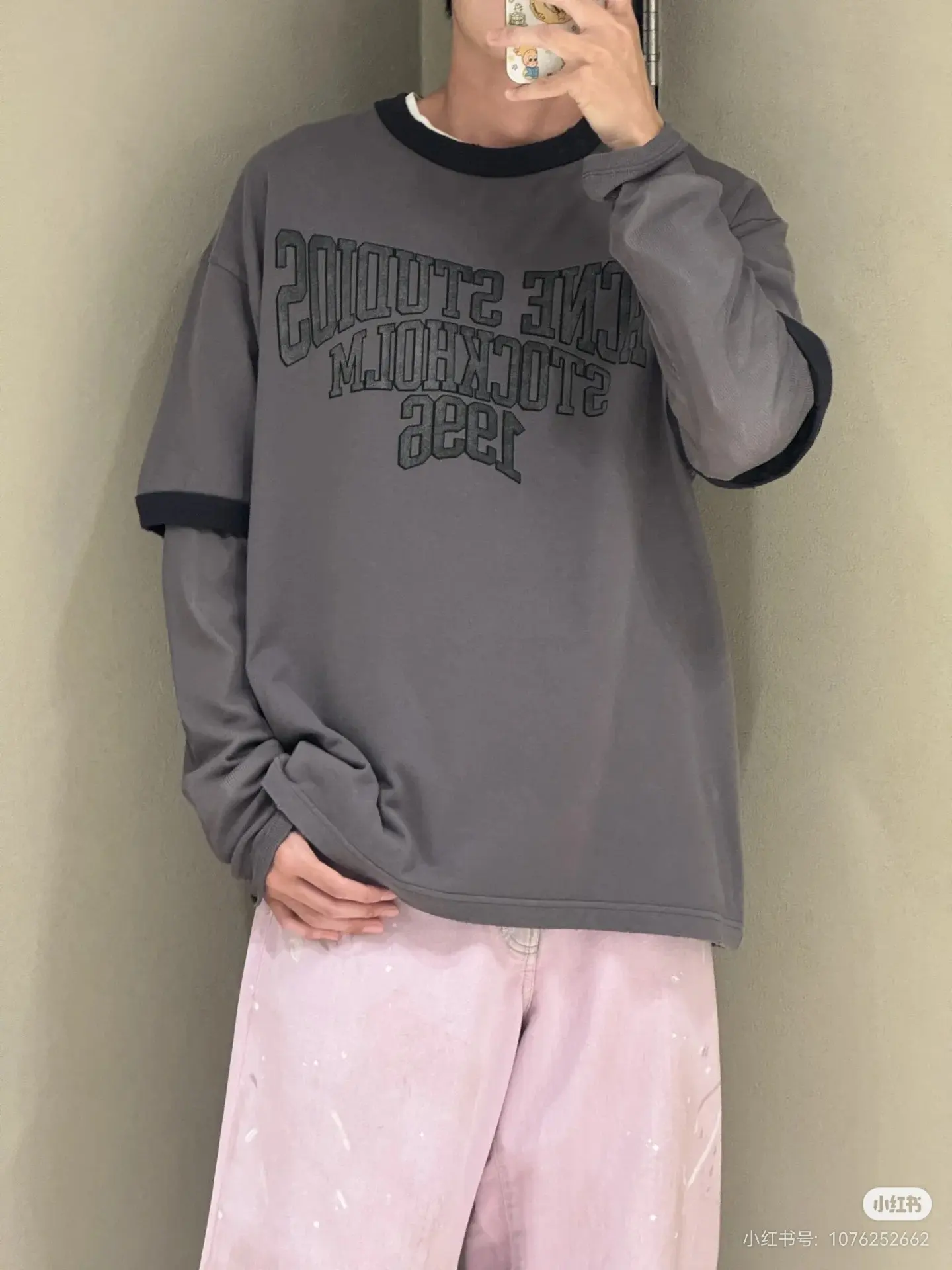 Acne Studios Layered Long-Sleeve Logo T-Shirt D15022445