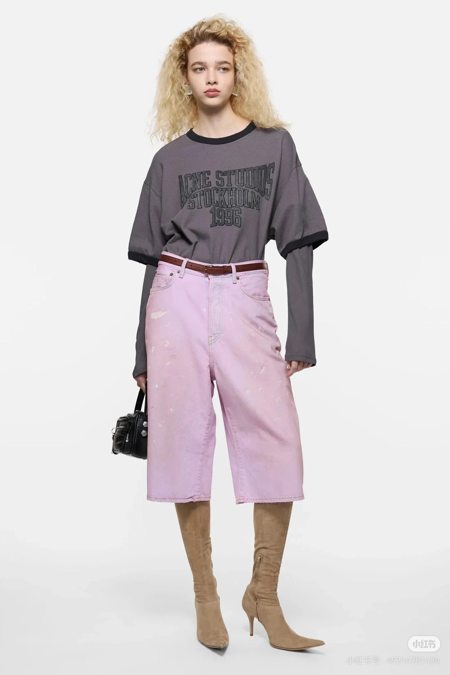 Acne Studios Layered Long-Sleeve Logo T-Shirt D15022445 — view 8