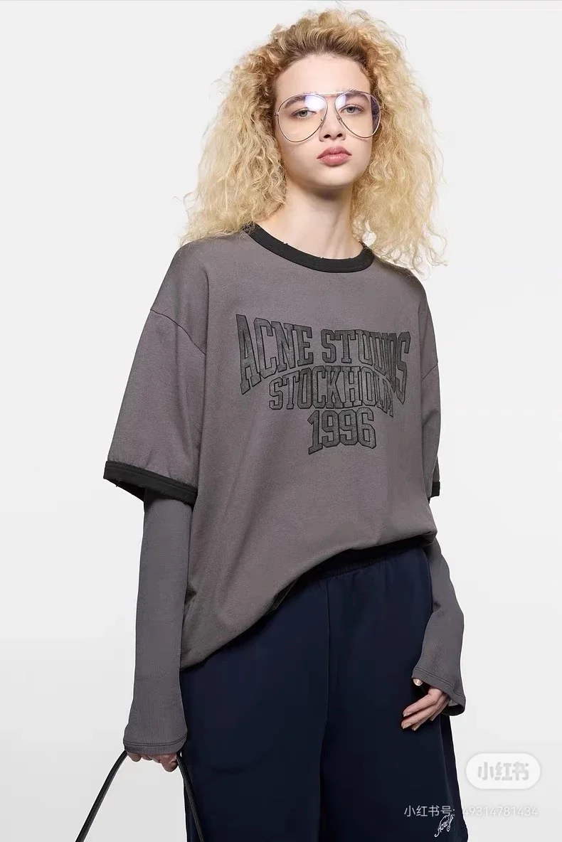 Acne Studios Layered Long-Sleeve Logo T-Shirt D15022445 — view 9