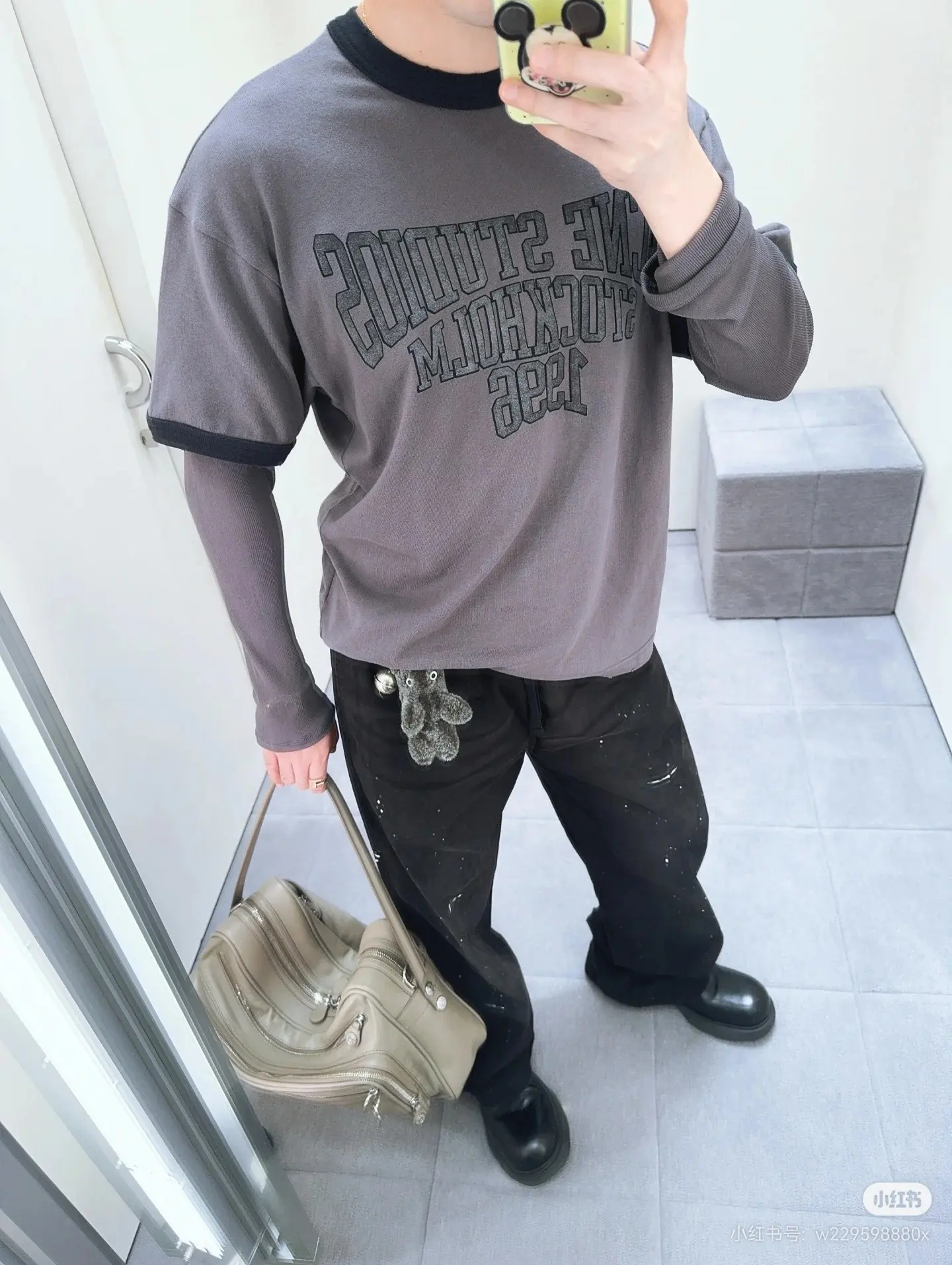 Layered Long-Sleeve Graphic T-Shirt D15022449 — view 7