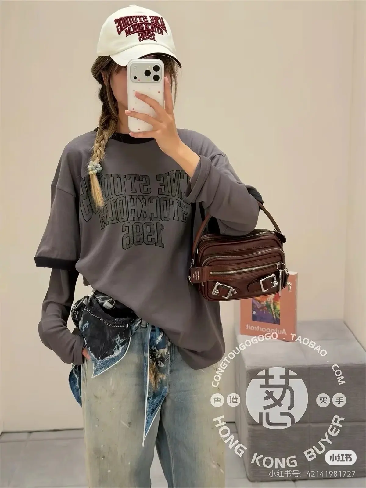 Acne Studios Layered-Look Logo Long-Sleeve T-Shirt D15022448 — view 9