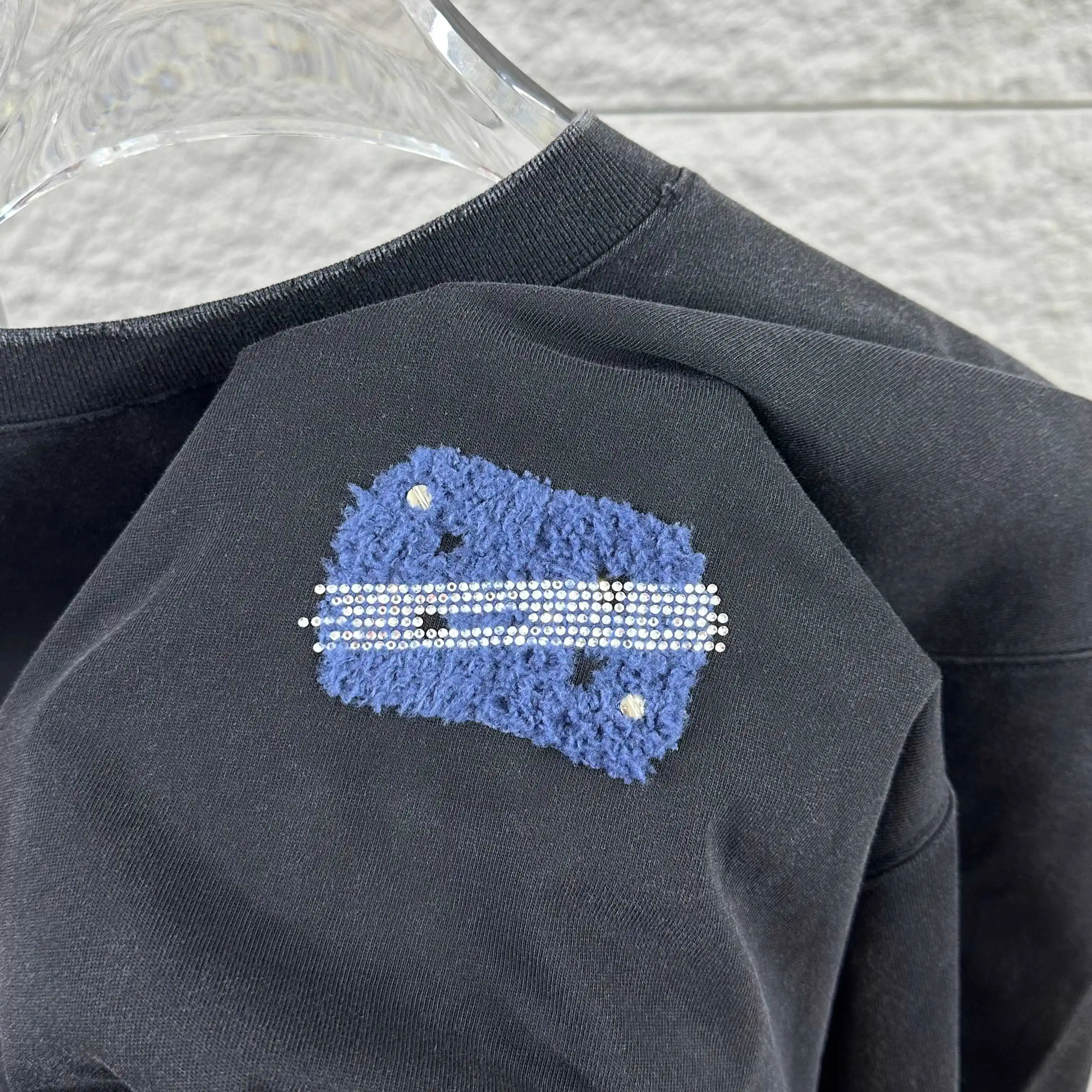 Embellished Distressed Cotton T-Shirt D15012066 — view 3