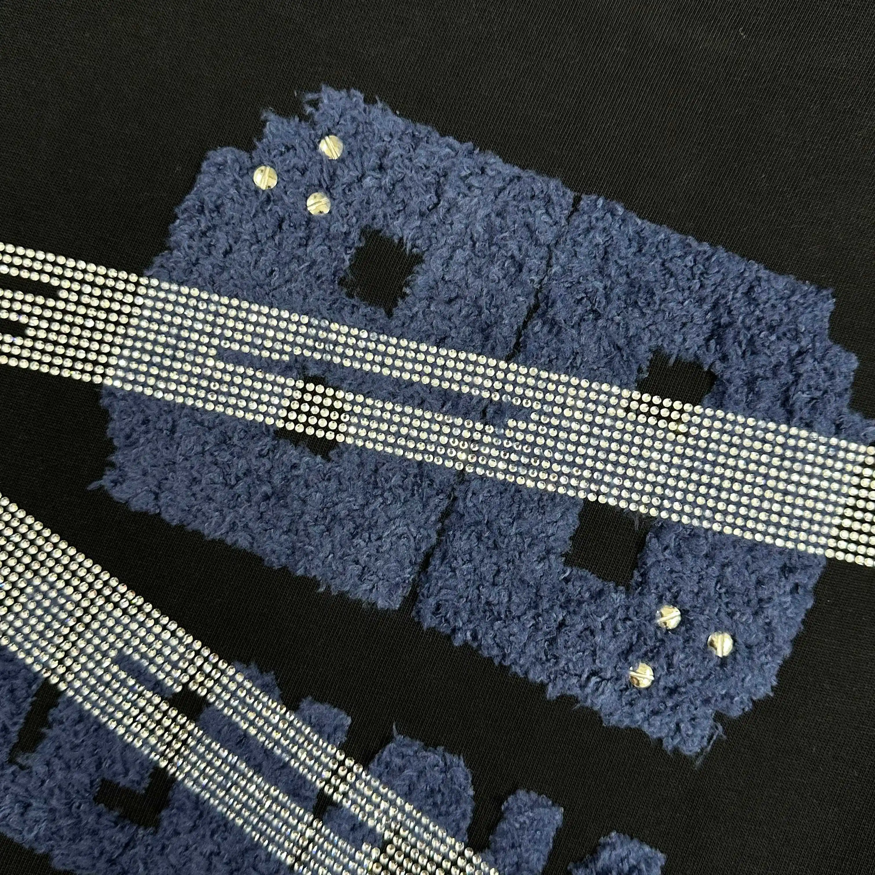 Embellished Distressed Cotton T-Shirt D15012066 — view 5