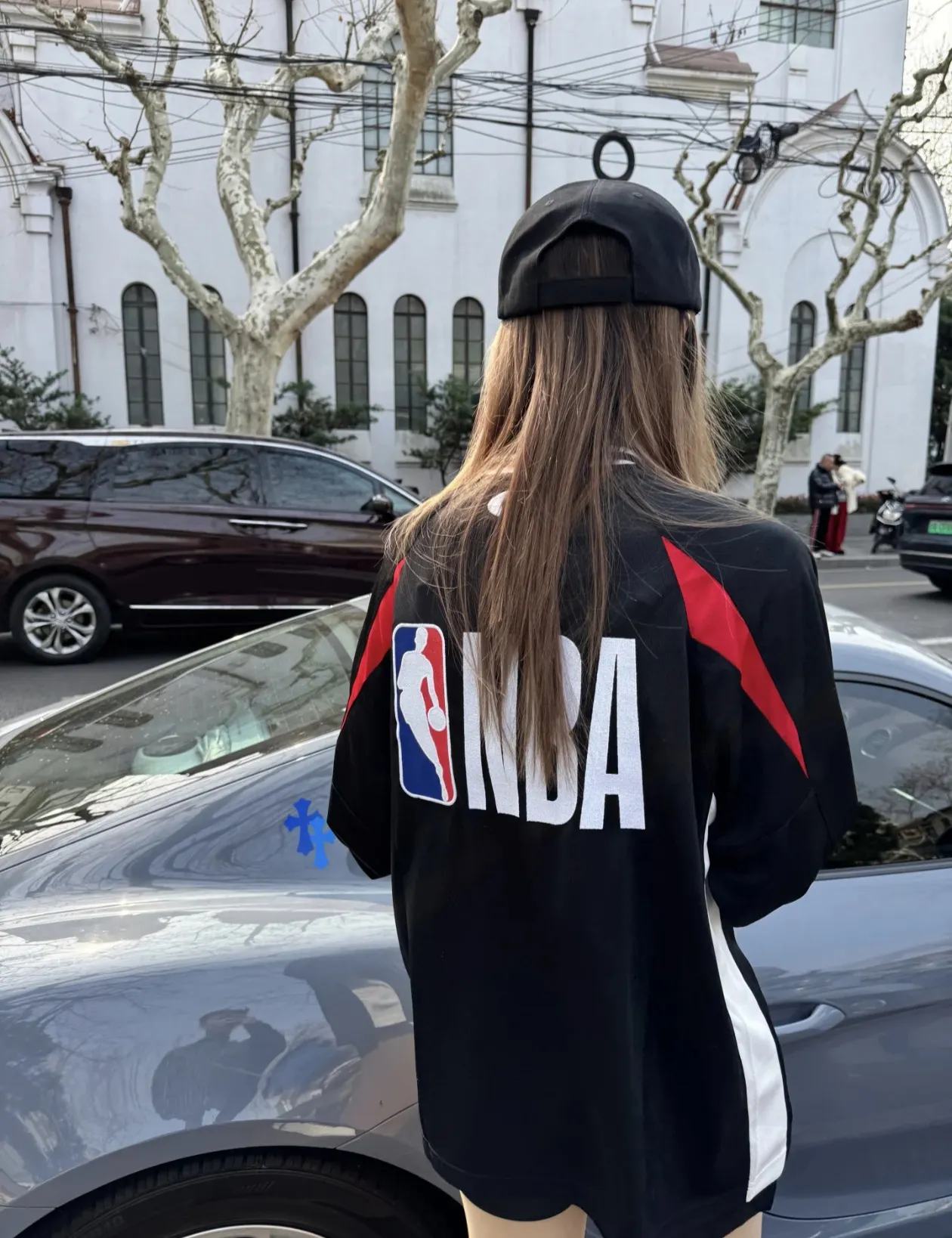 Balenciaga x NBA Oversized Embroidered Jersey D15522361 — view 3