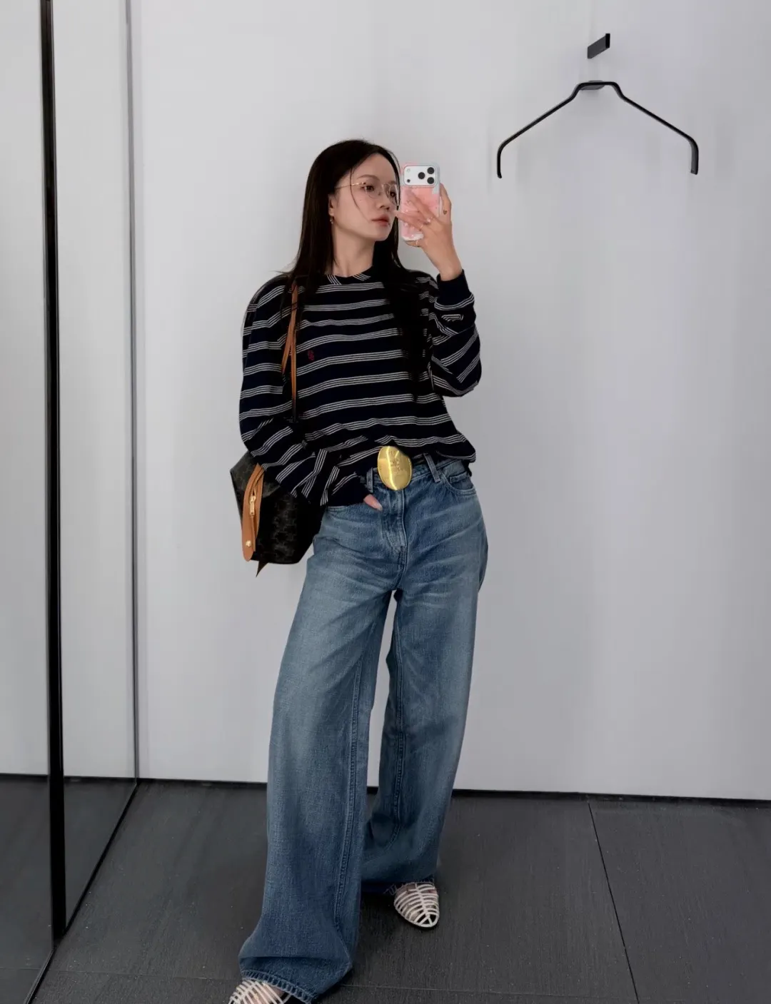 Logo-Embroidered Striped Long-Sleeve T-Shirt D15522393 — view 7