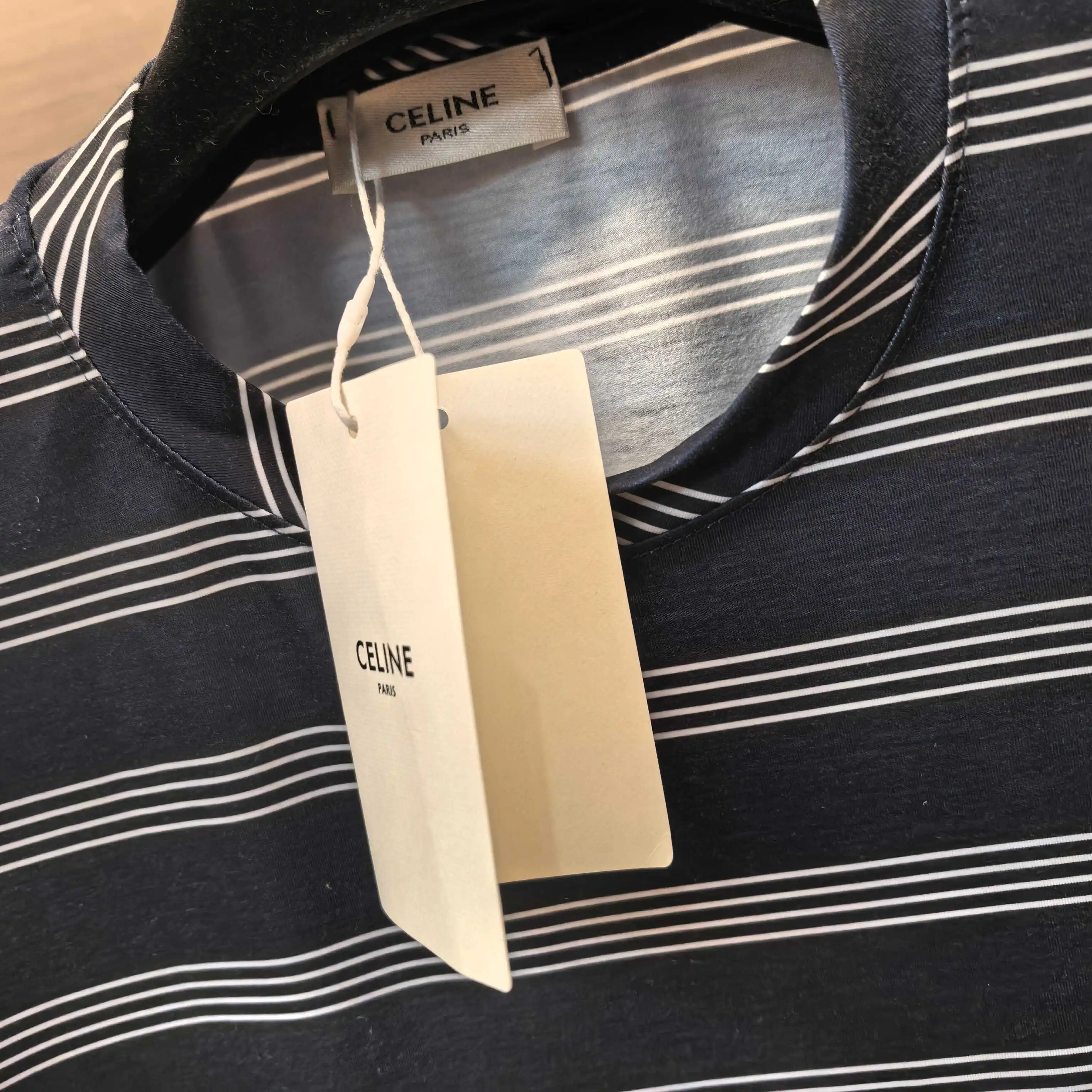 Triomphe Embroidered Striped Long-Sleeve T-Shirt D15522392 — view 4