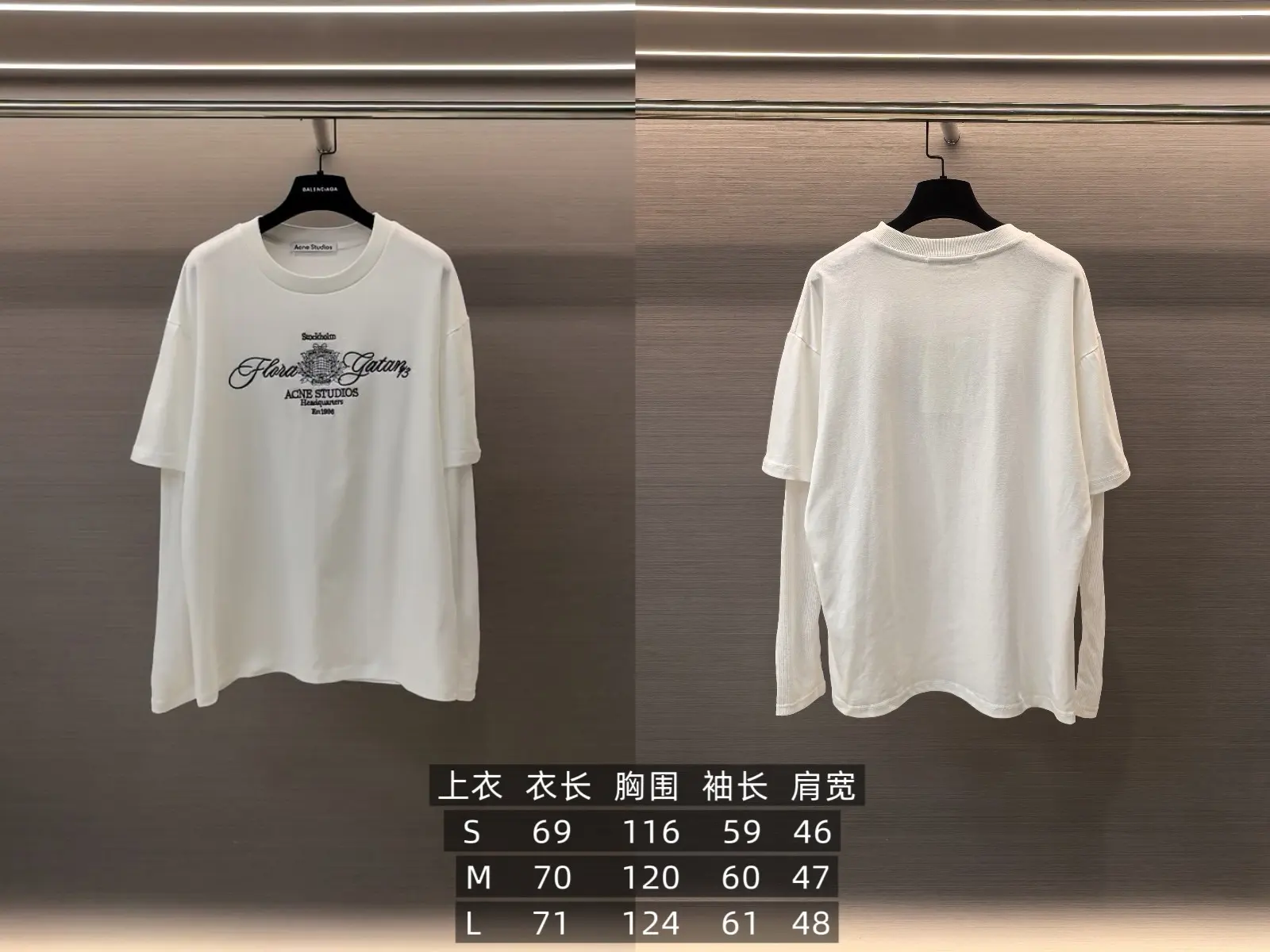 Layered Mesh-Sleeve Graphic T-Shirt D15522547 — view 9