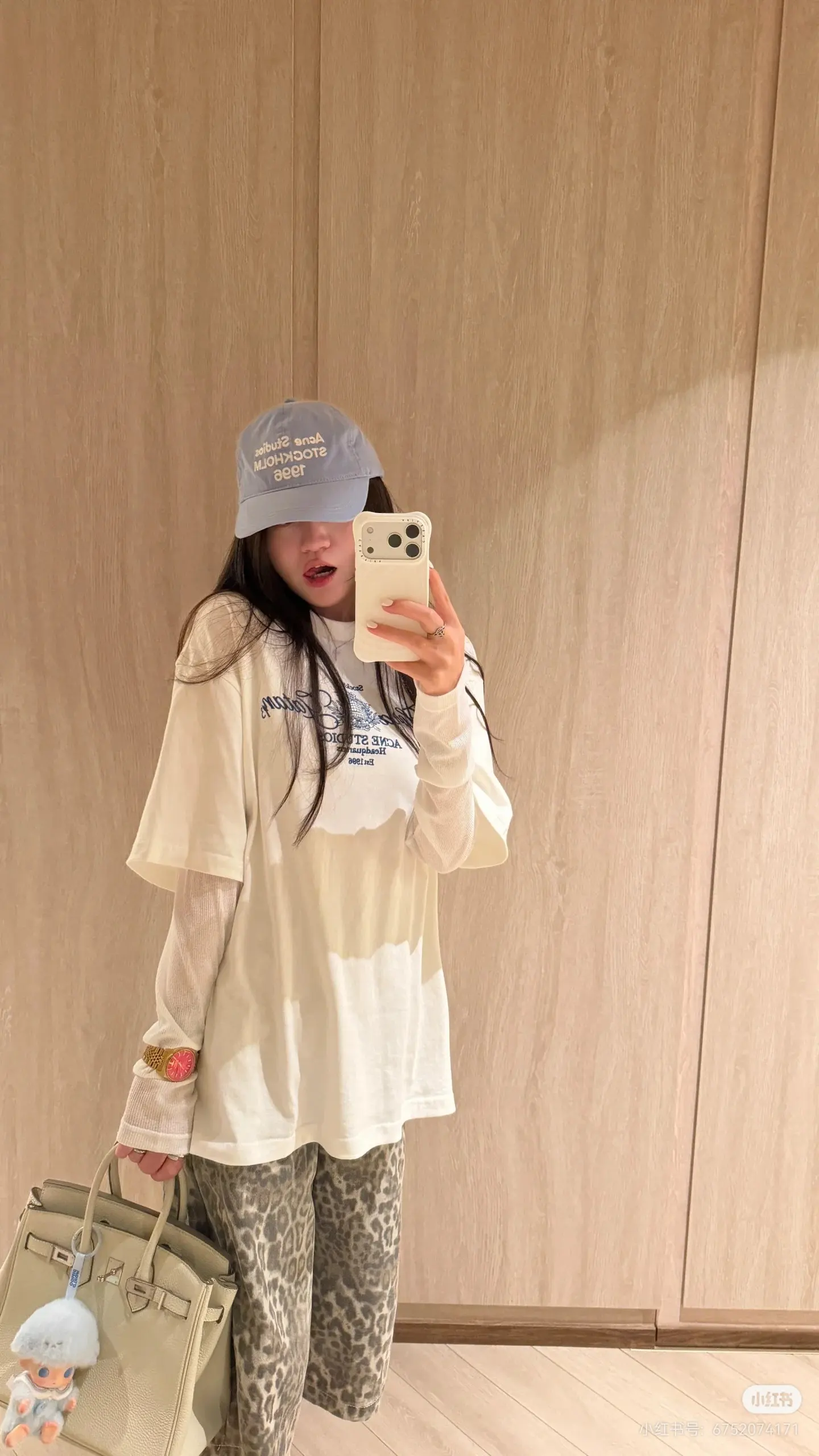Layered-Effect Embroidered Cotton T-Shirt D15522548 — view 9