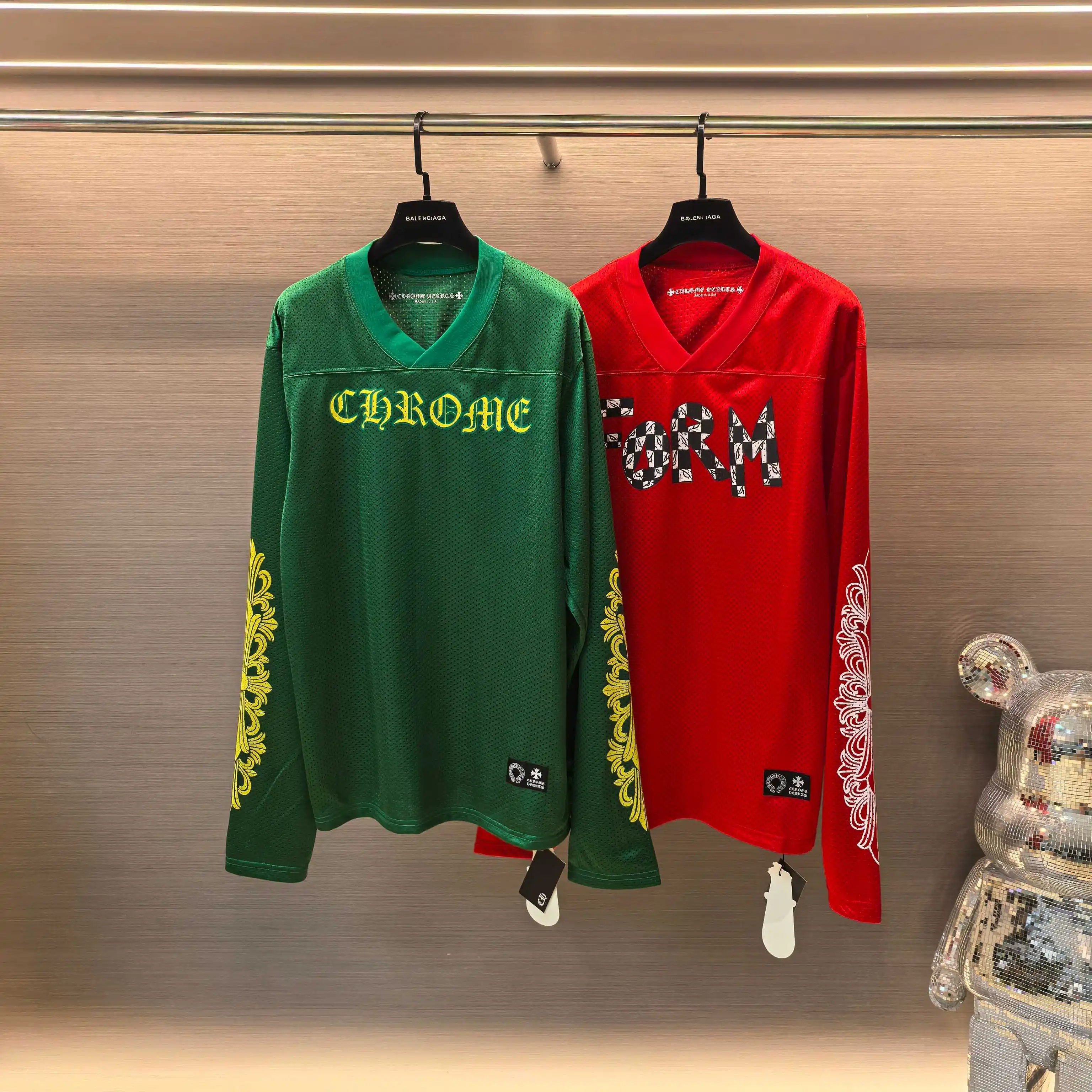Chrome Hearts Logo Print Mesh Hockey Jersey D15522301