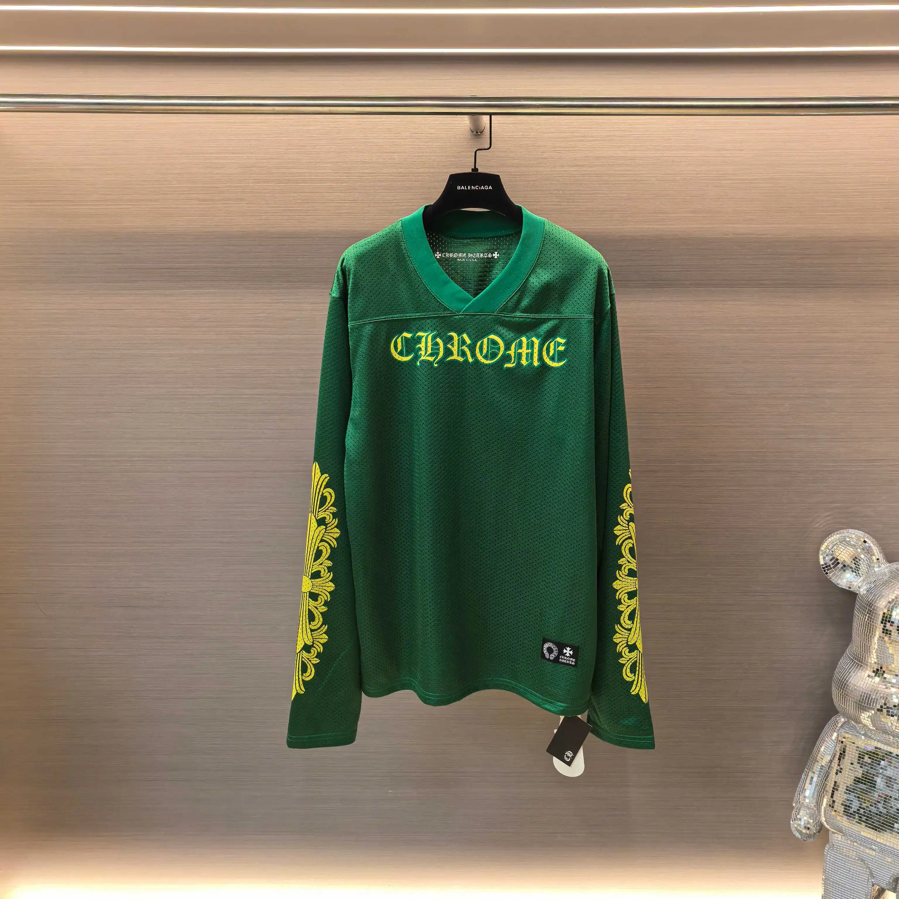 Chrome Hearts Logo Print Mesh Hockey Jersey D15522301 — view 2