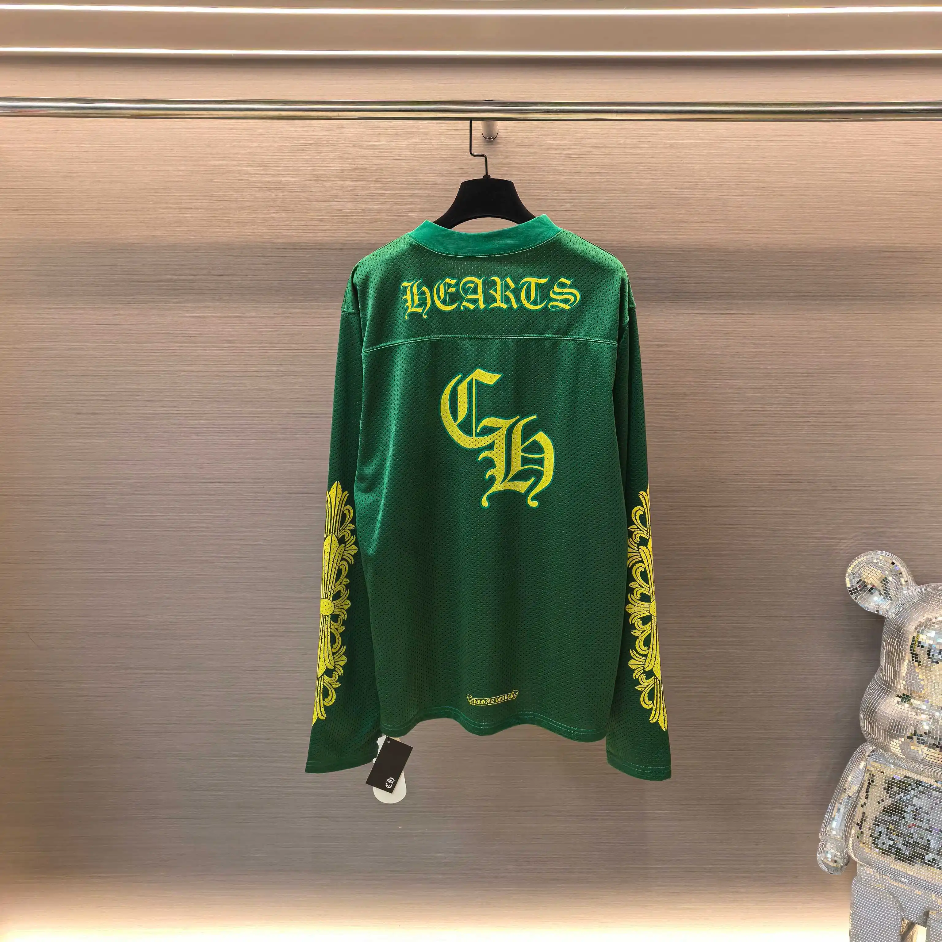 Chrome Hearts Logo Print Mesh Hockey Jersey D15522301 — view 3