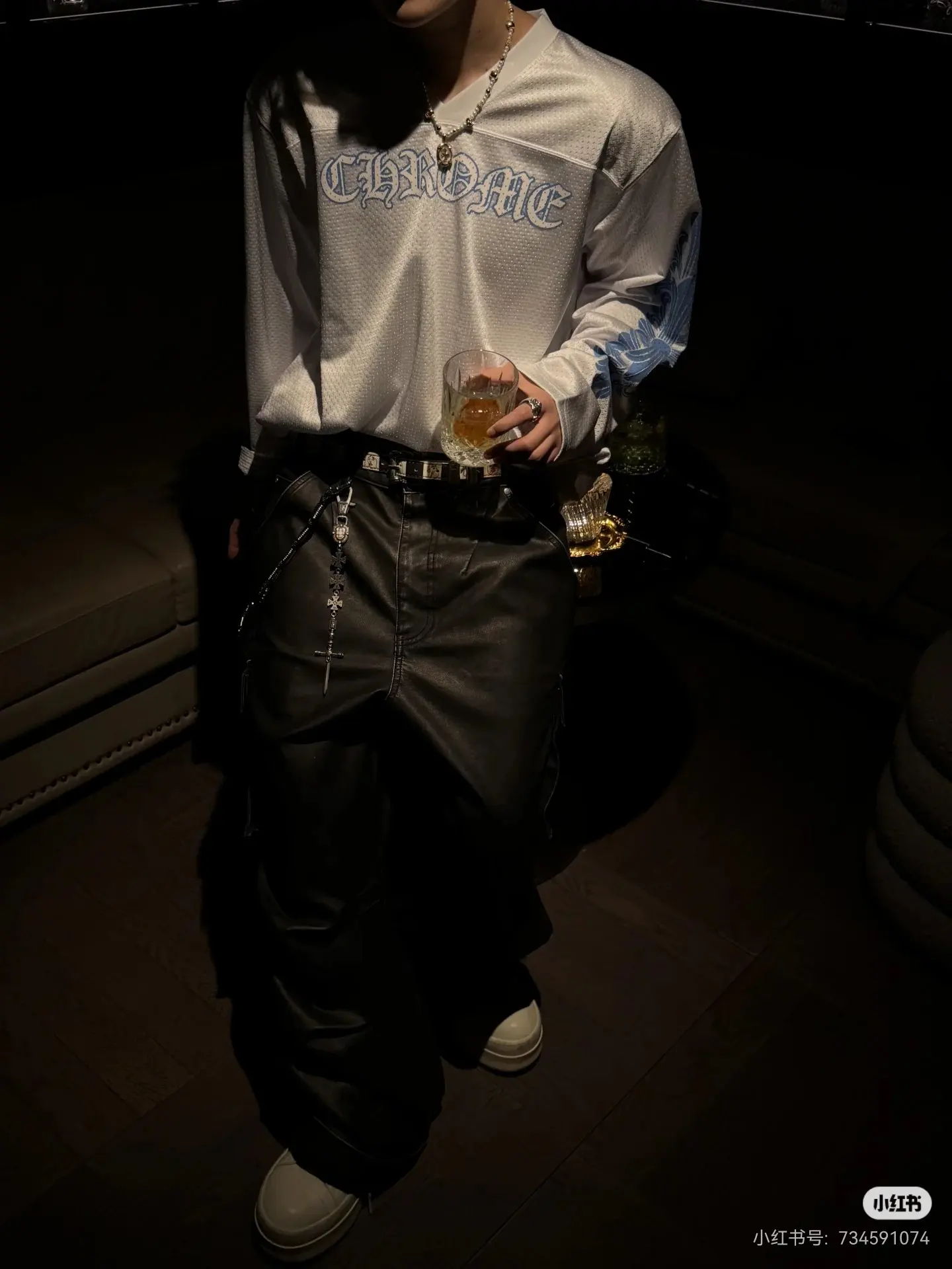 Oversized Mesh Hockey Jersey Sweatshirt D15522302 — view 8