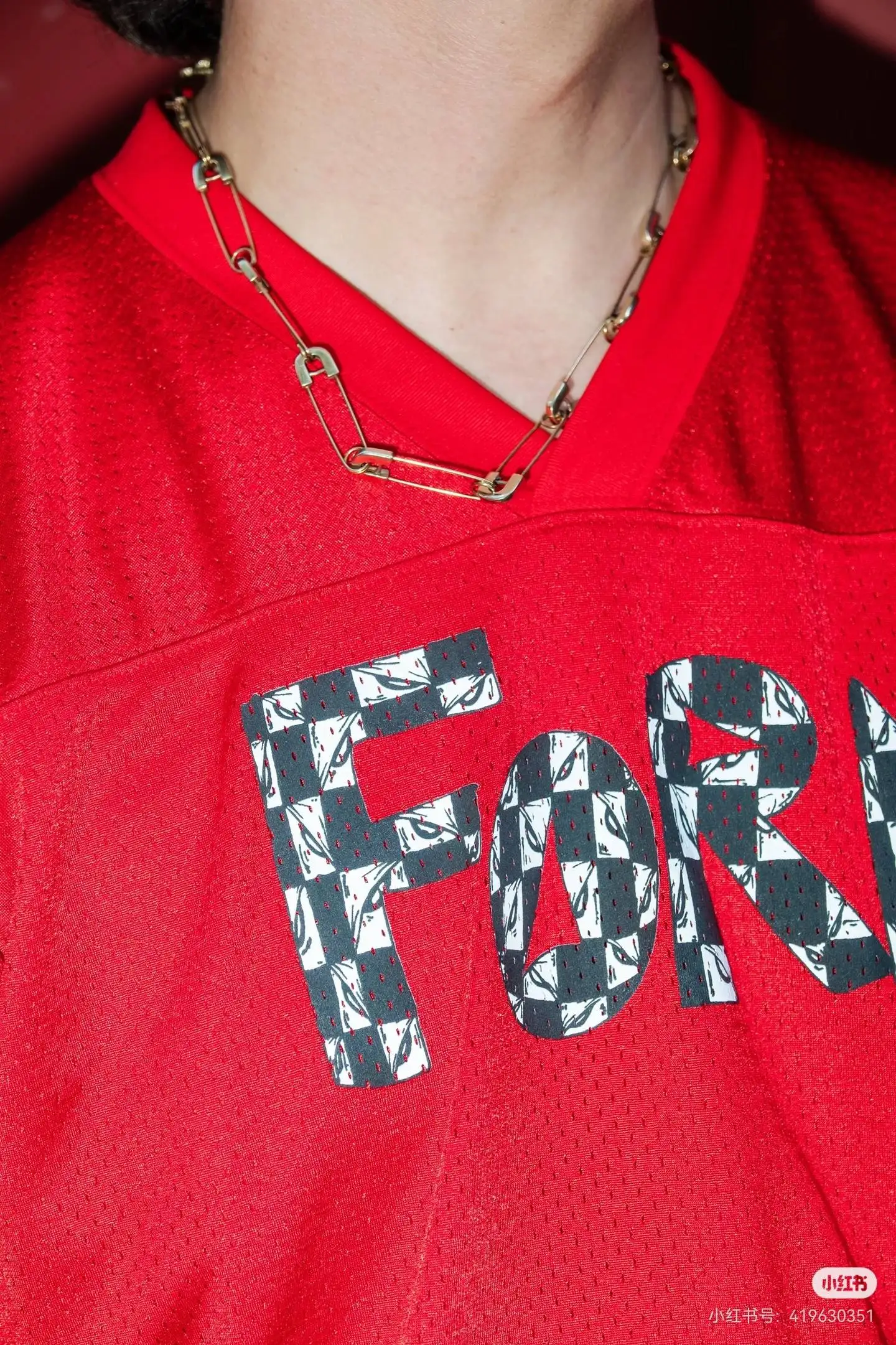 Logo-Print Mesh Hockey Jersey D15522561 — view 9