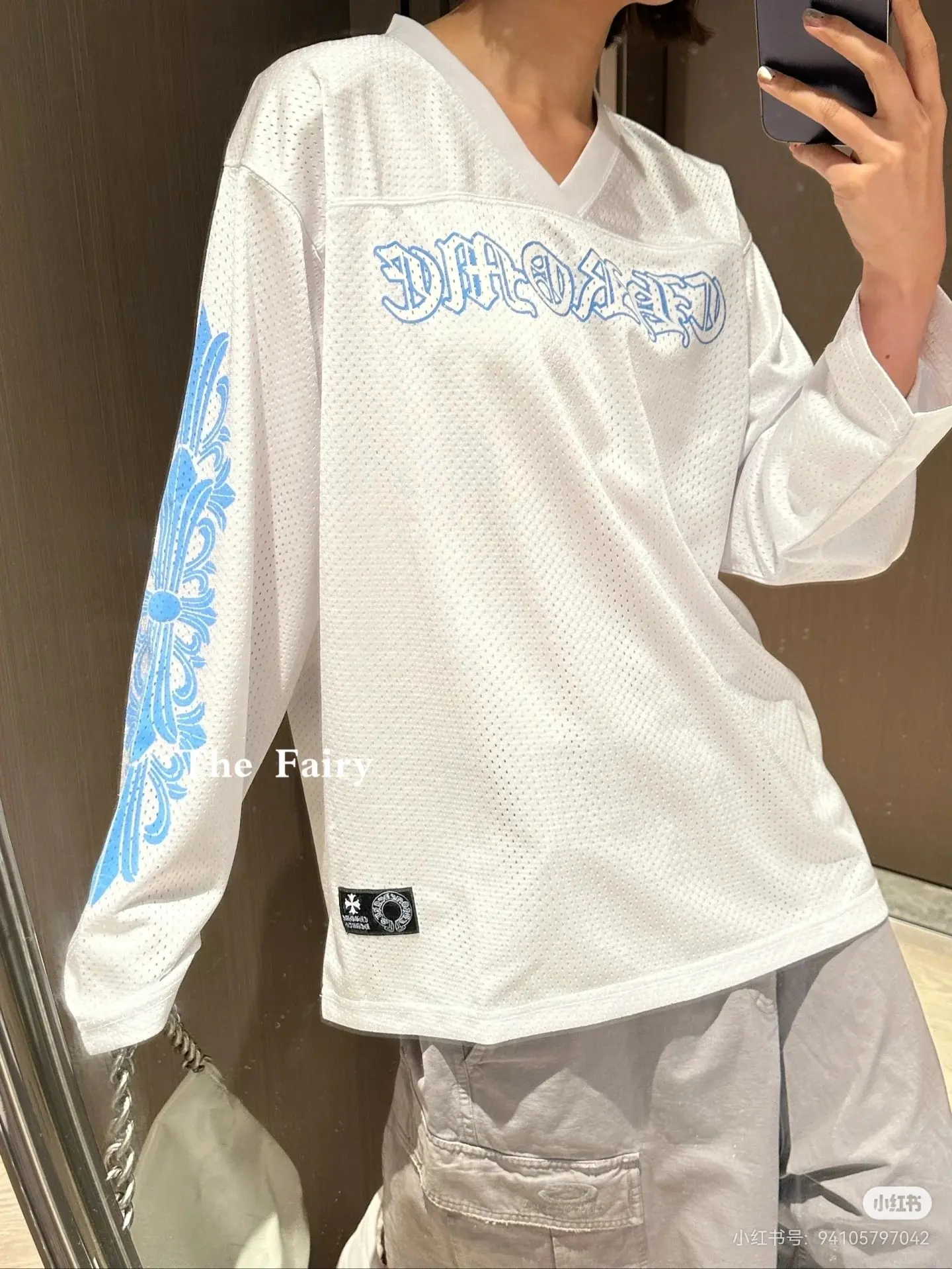 Logo-Print Mesh Hockey Jersey D15522303 — view 6