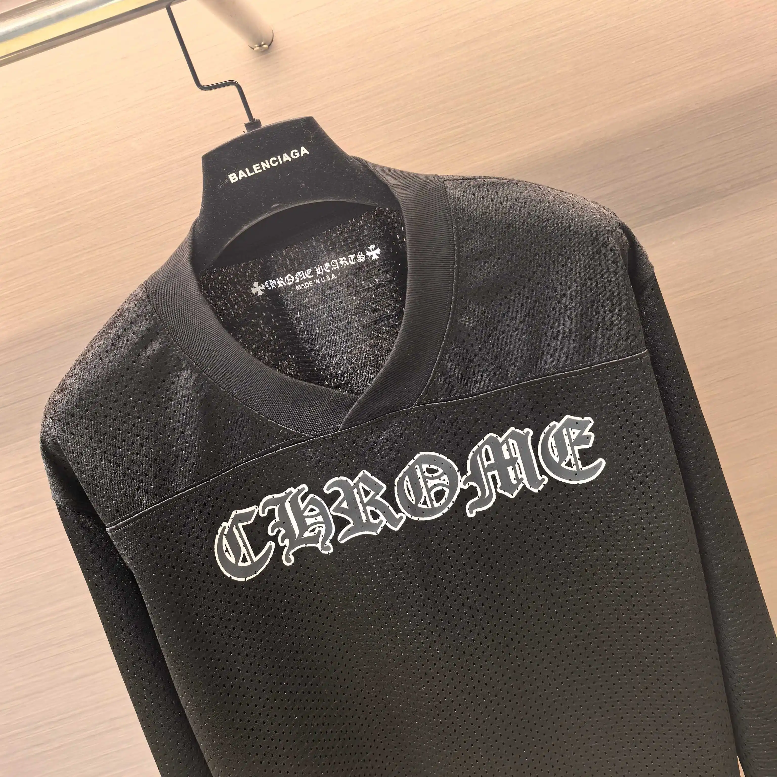 Logo-Print Mesh Hockey Jersey D15522308 — view 4