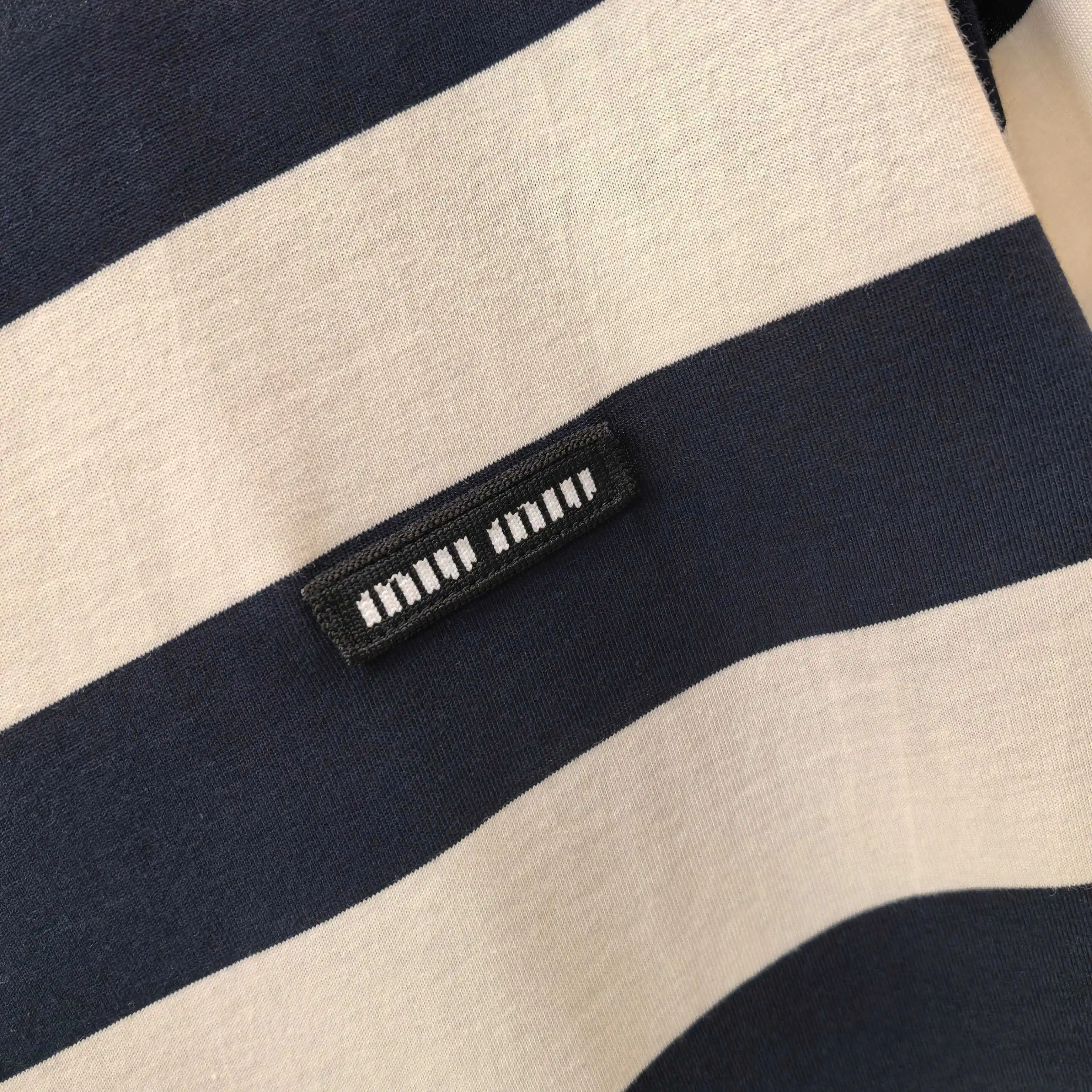 Striped Long-Sleeve Cotton T-Shirt D15522469 — view 5