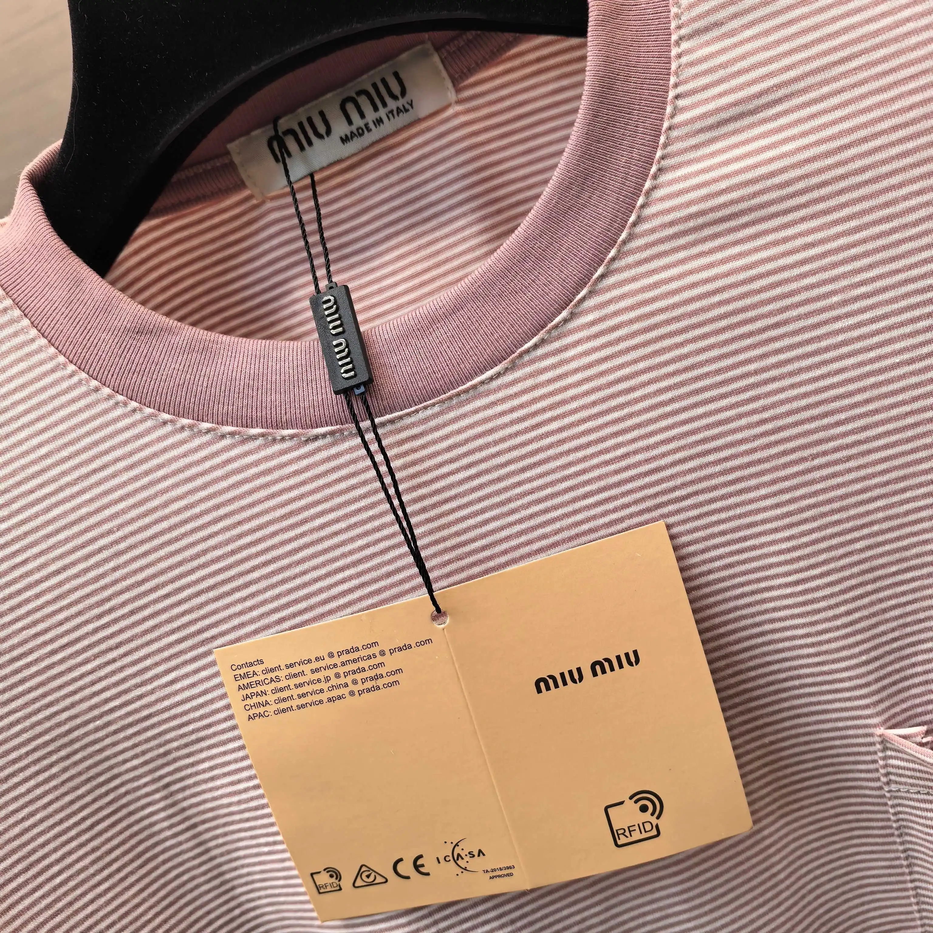 Oversized Striped Long-Sleeve T-Shirt D16022331 — view 5