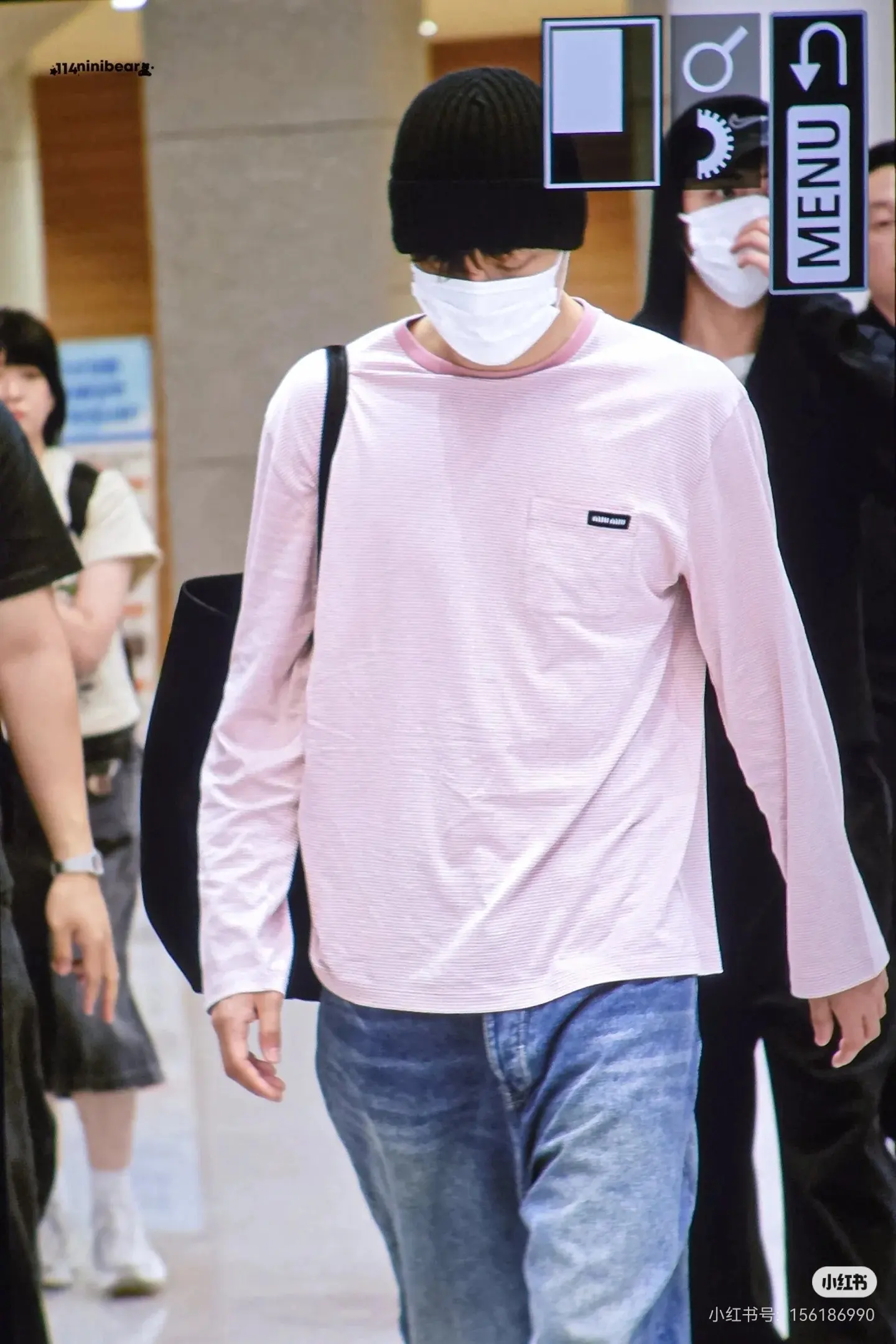 Oversized Striped Long-Sleeve T-Shirt D16022332 — view 9