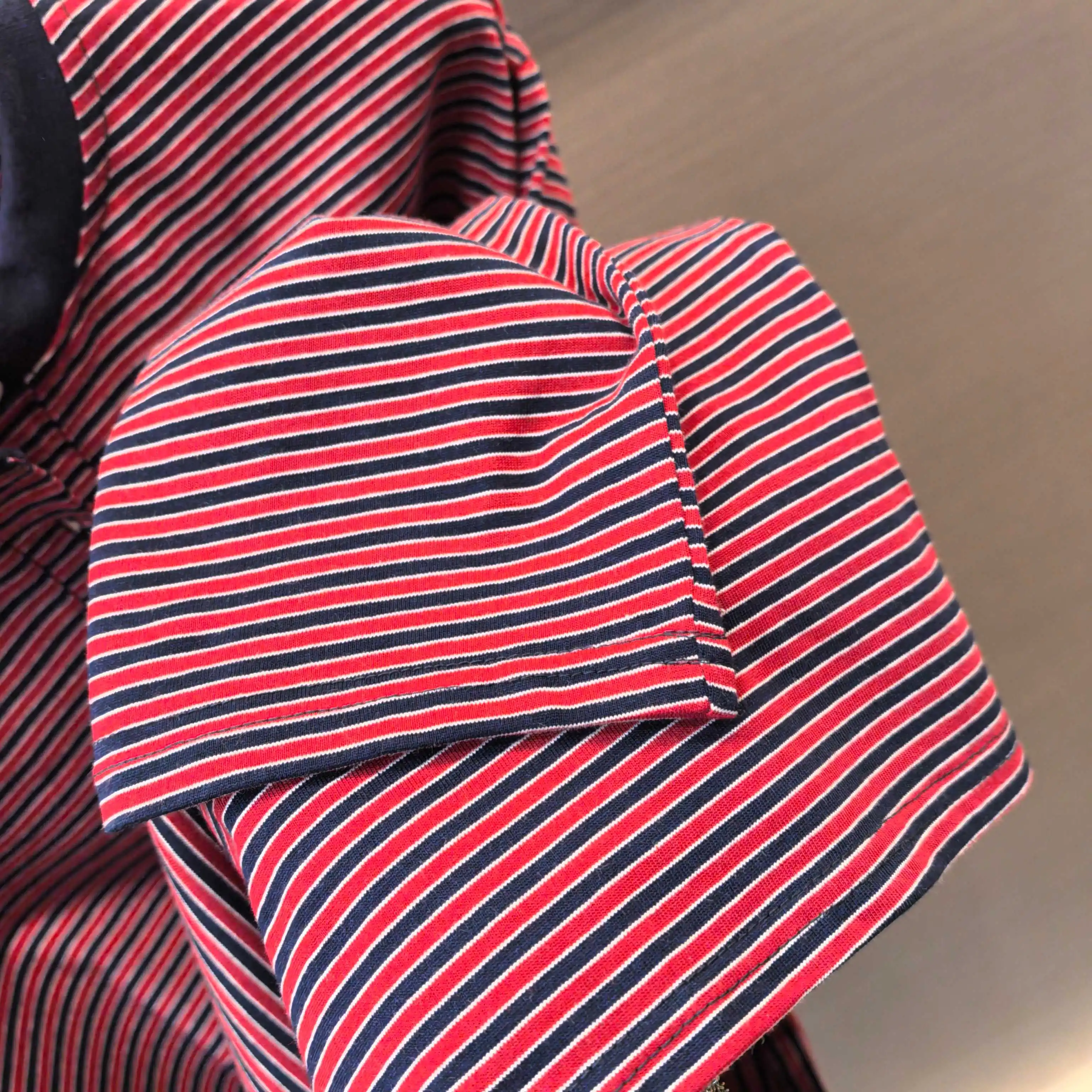 Striped Cotton-Jersey Henley Top D16522482 — view 6