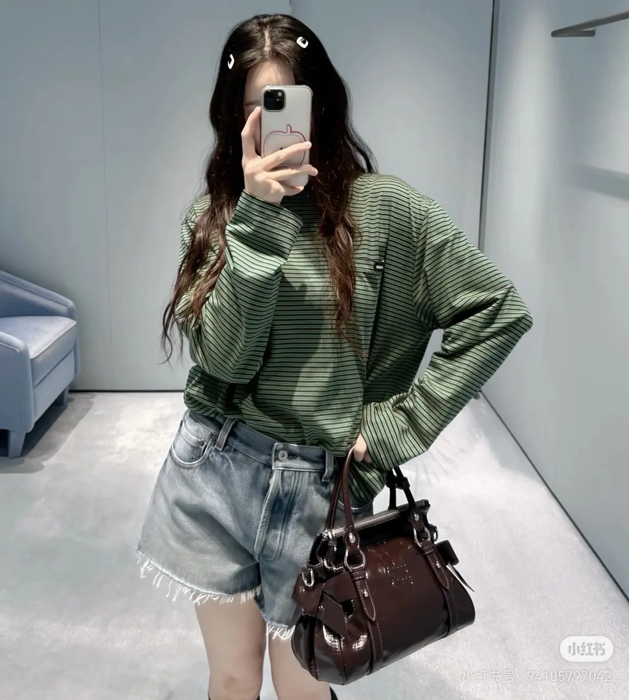 Striped Cotton-Jersey Long-Sleeve T-Shirt D16522497 — view 2