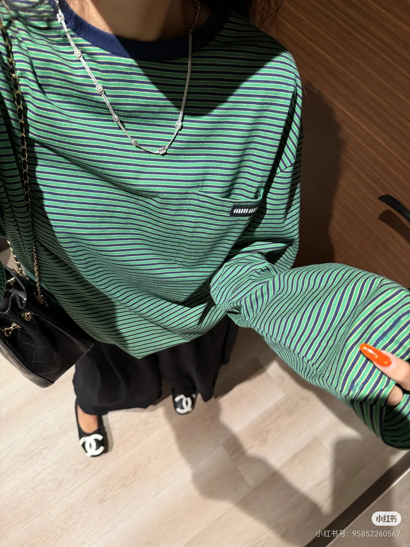 Striped Cotton-Jersey Long-Sleeve T-Shirt D16522498 — view 5