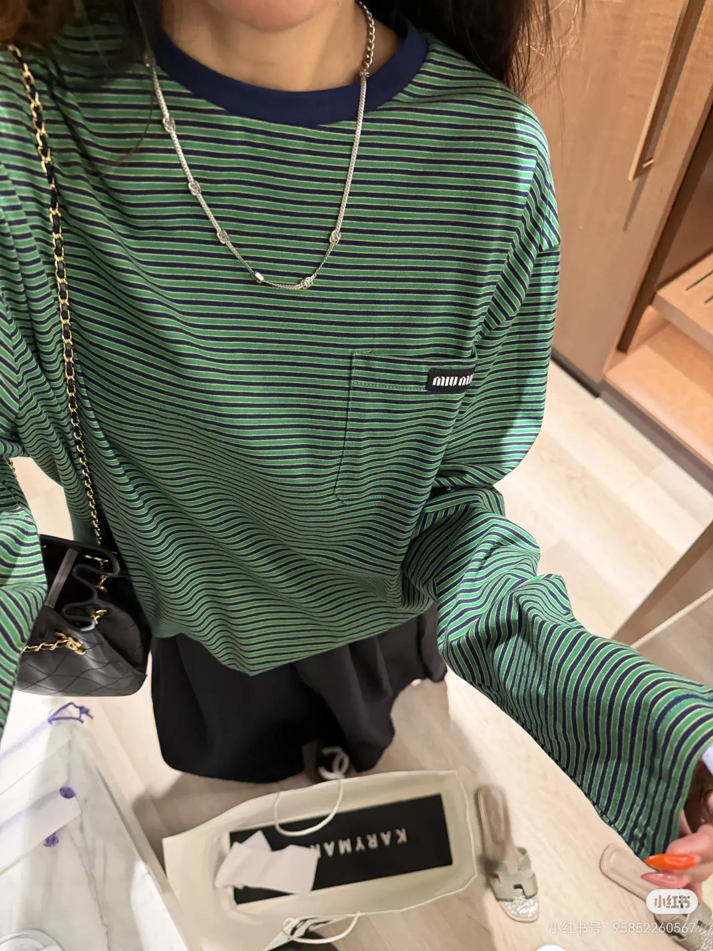 Striped Cotton-Jersey Long-Sleeve T-Shirt D16522498 — view 6