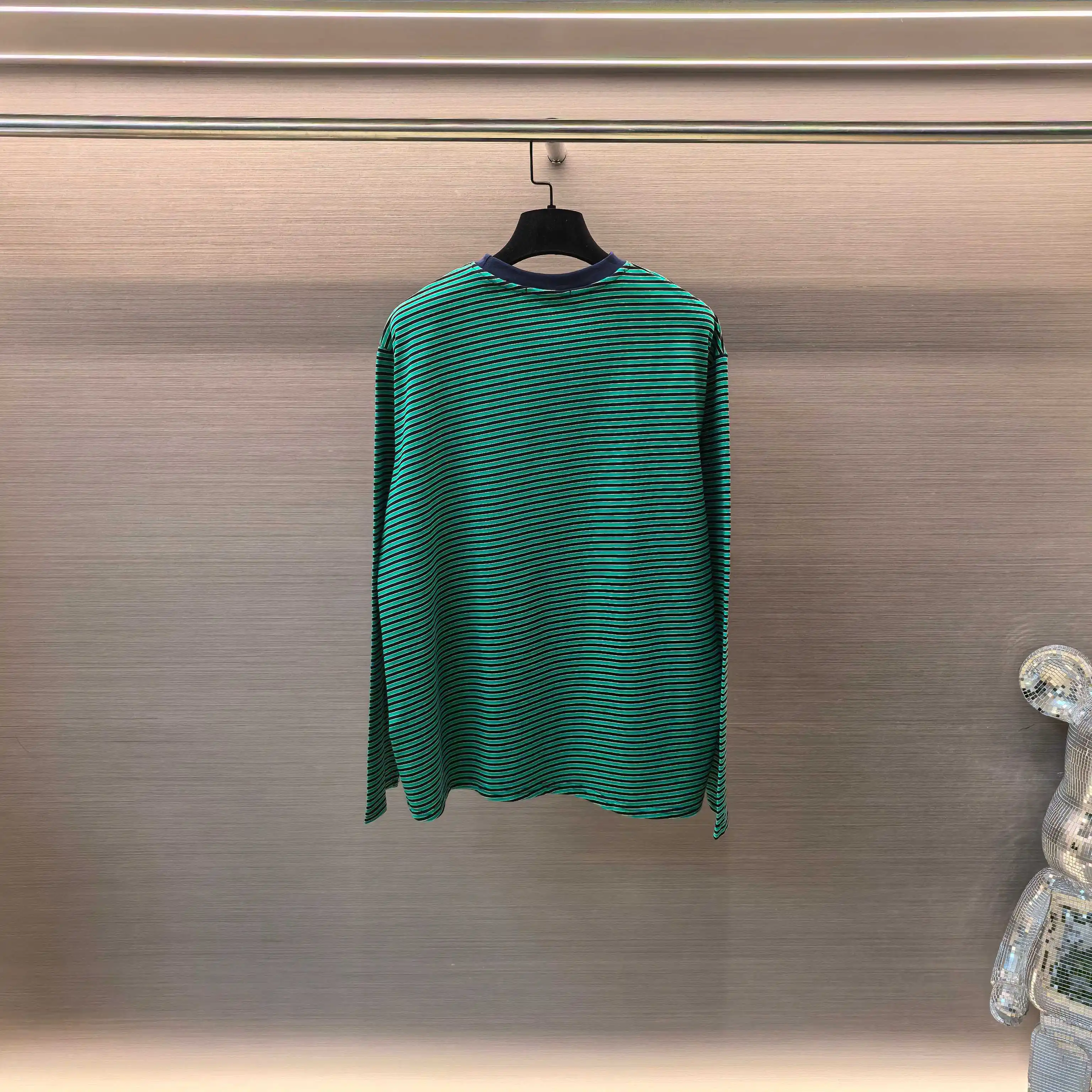 Striped Cotton-Jersey Long-Sleeve T-Shirt D16522496 — view 2