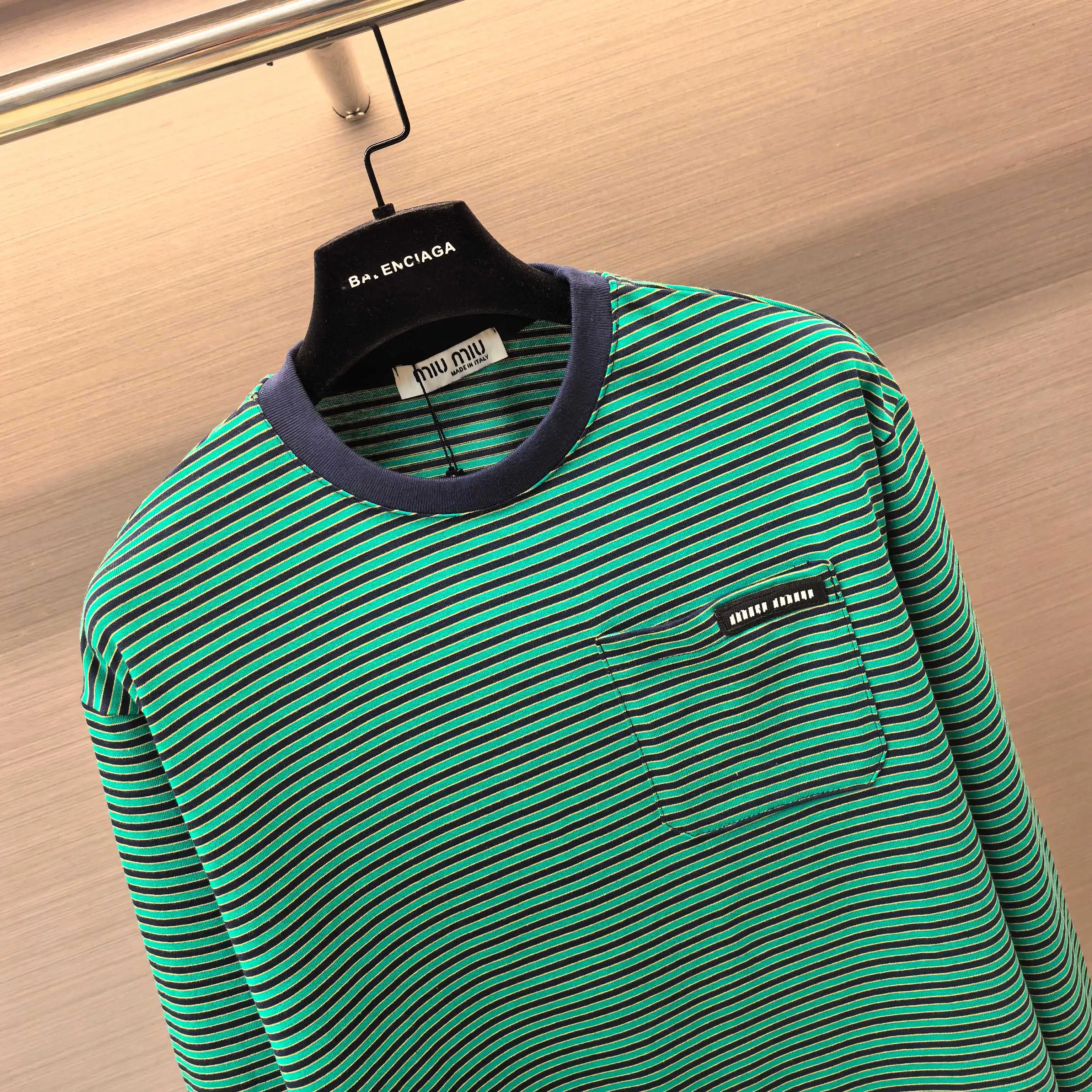 Striped Cotton-Jersey Long-Sleeve T-Shirt D16522496 — view 3