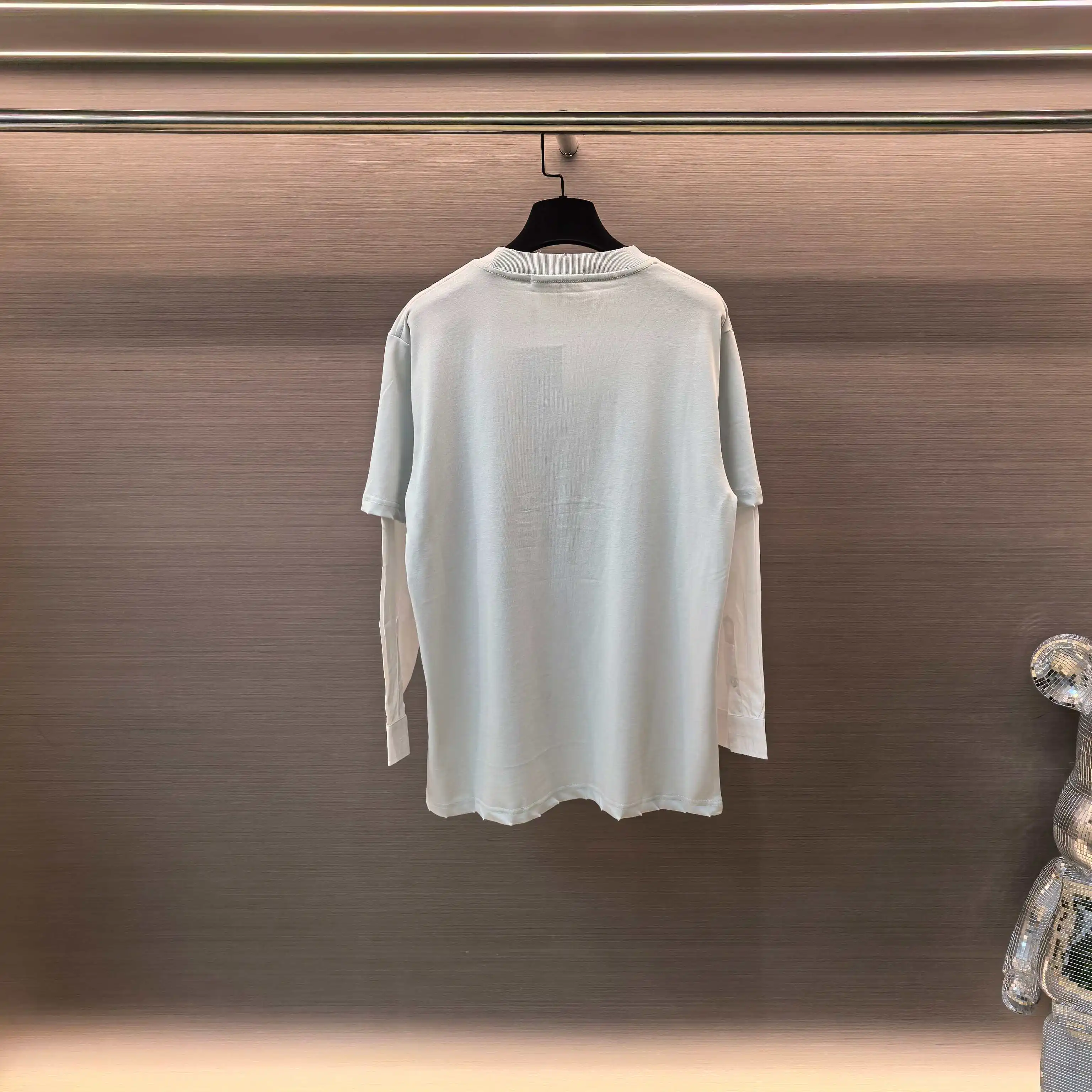 Flocculent Logo Layered-Effect Long-Sleeve T-Shirt D16522486 — view 2