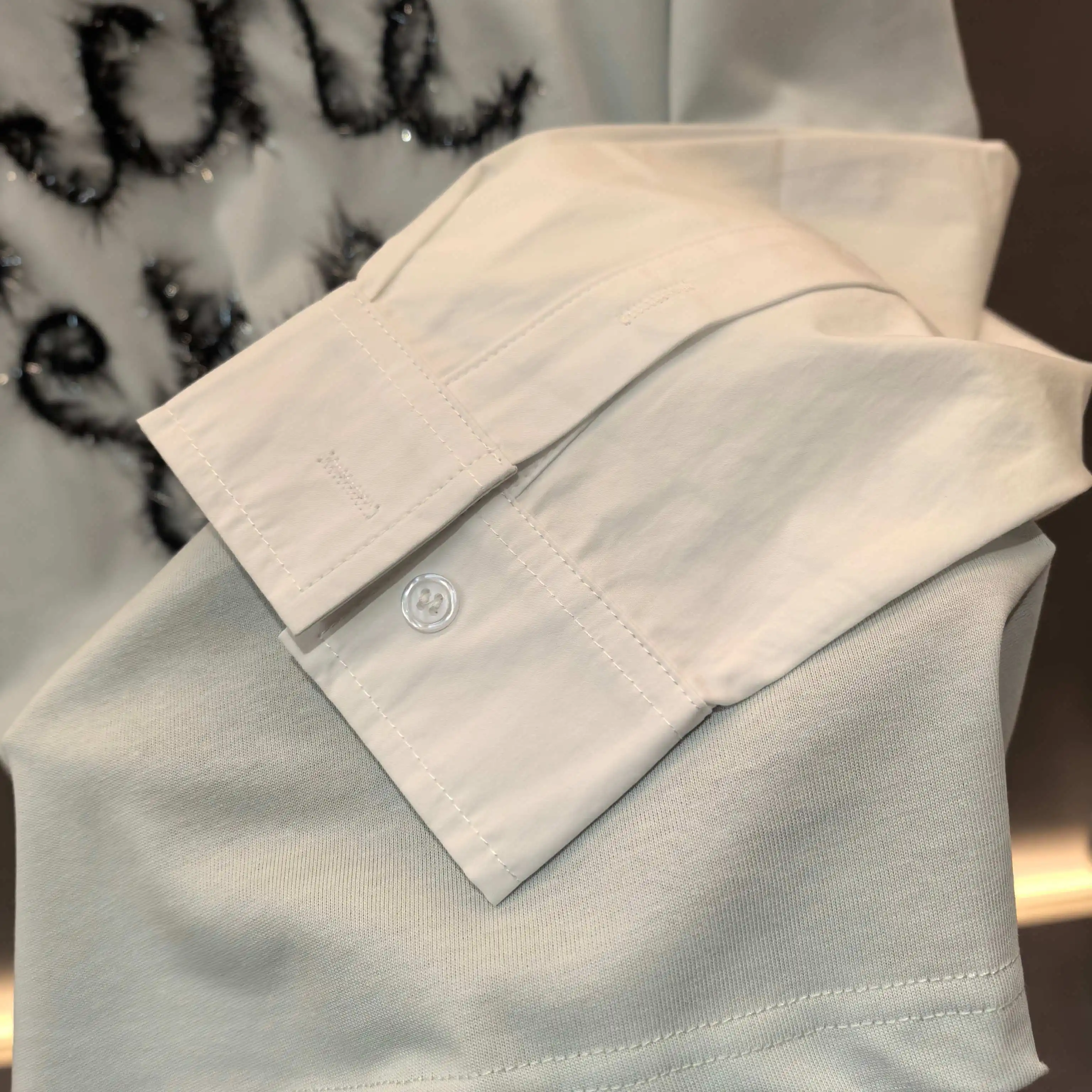 Flocculent Logo Layered-Effect Long-Sleeve T-Shirt D16522486 — view 5