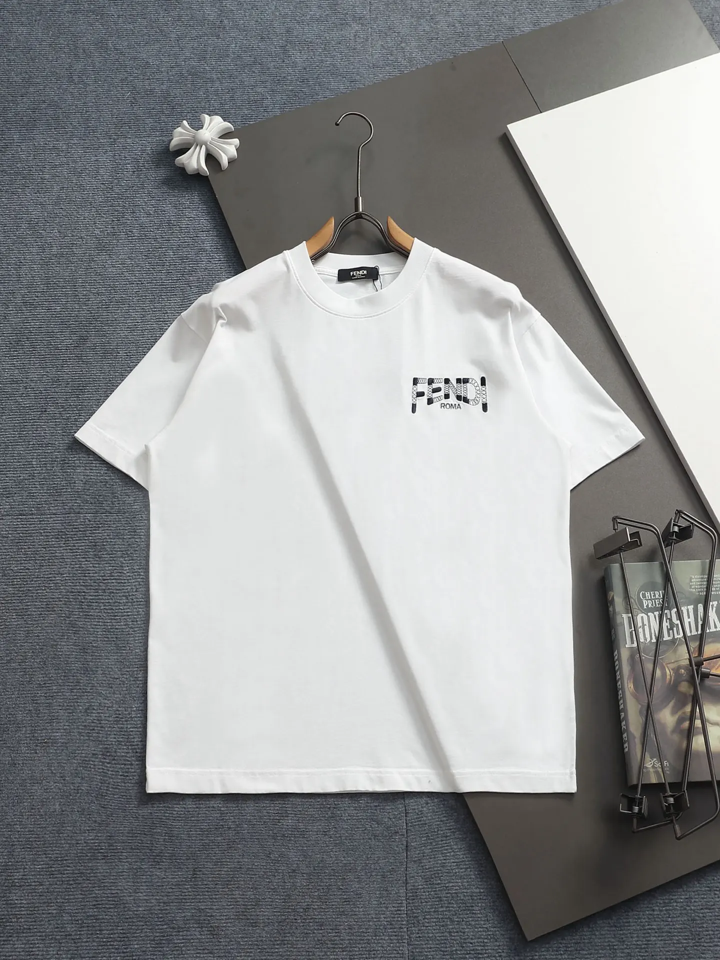 Logo-Embroidered Cotton-Jersey T-Shirt D16514196