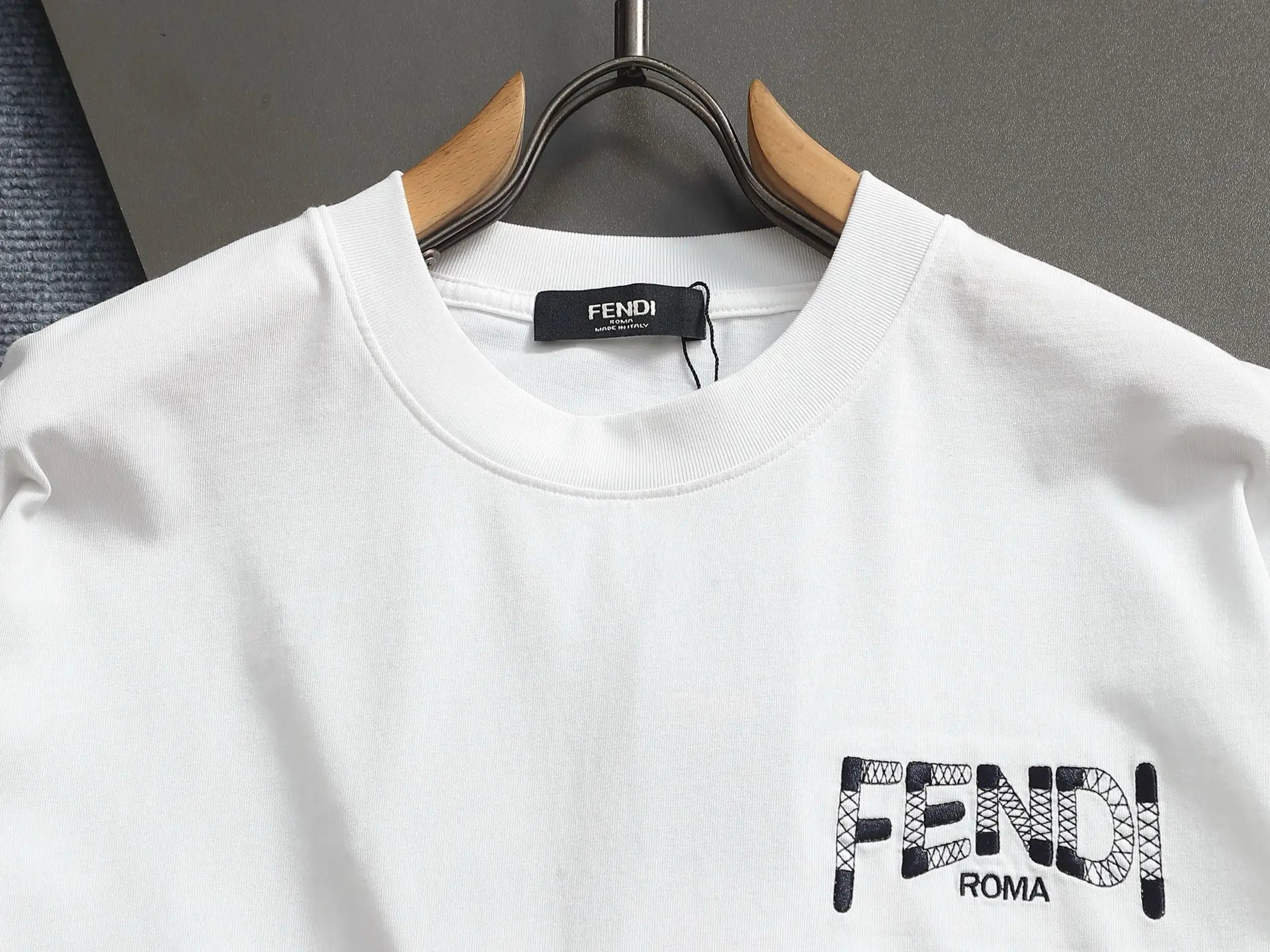 Logo-Embroidered Cotton-Jersey T-Shirt D16514196 — view 3