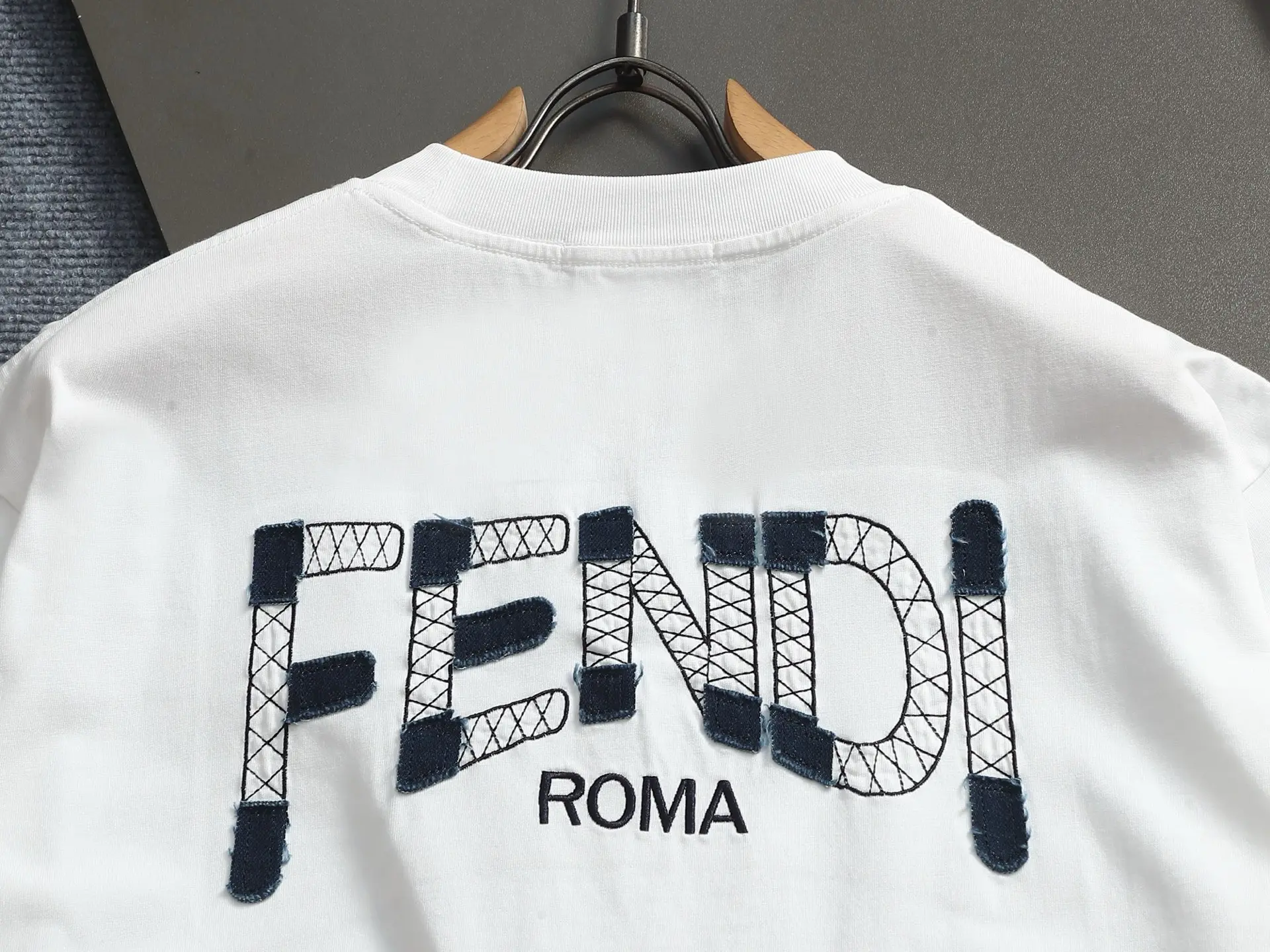 Logo-Embroidered Cotton-Jersey T-Shirt D16514196 — view 11