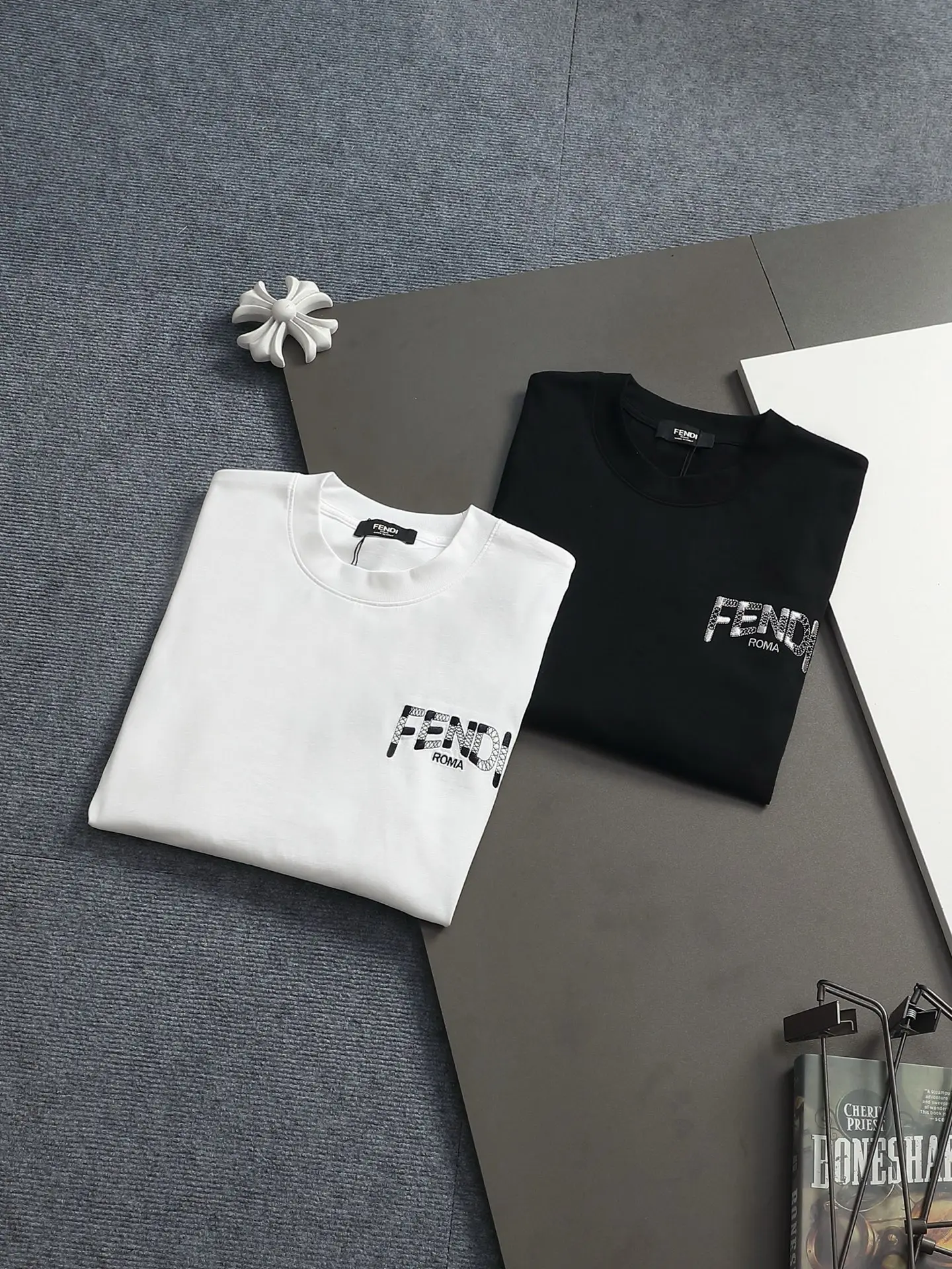 Logo-Embroidered Cotton-Jersey T-Shirt D16514196 — view 12
