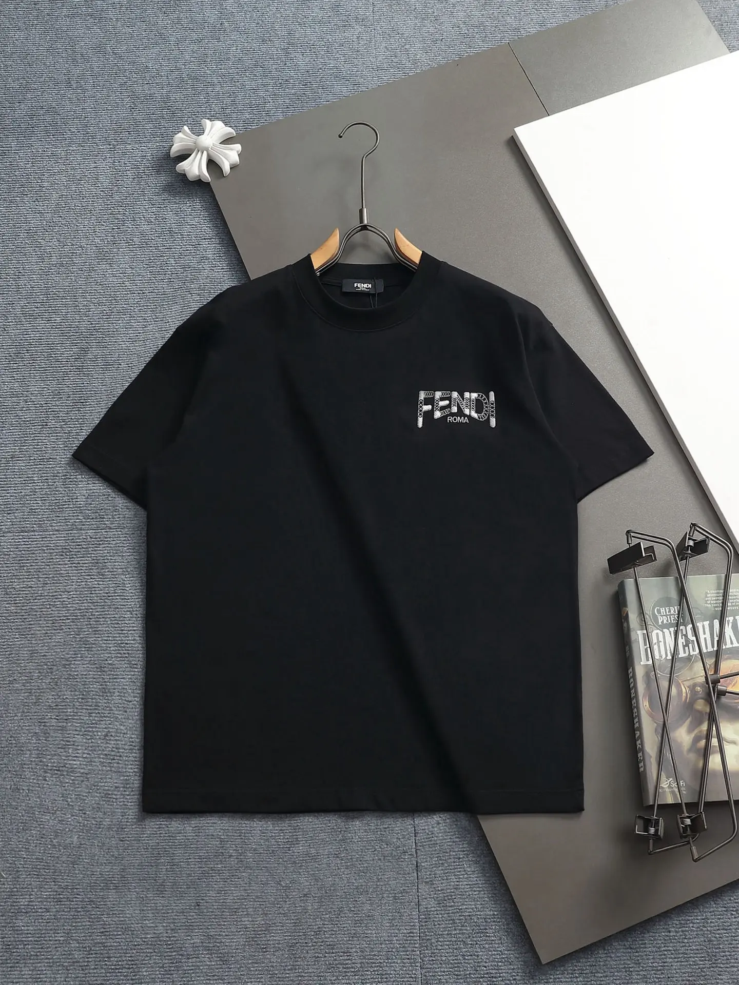 Logo-Embroidered Cotton-Jersey T-Shirt D16514197