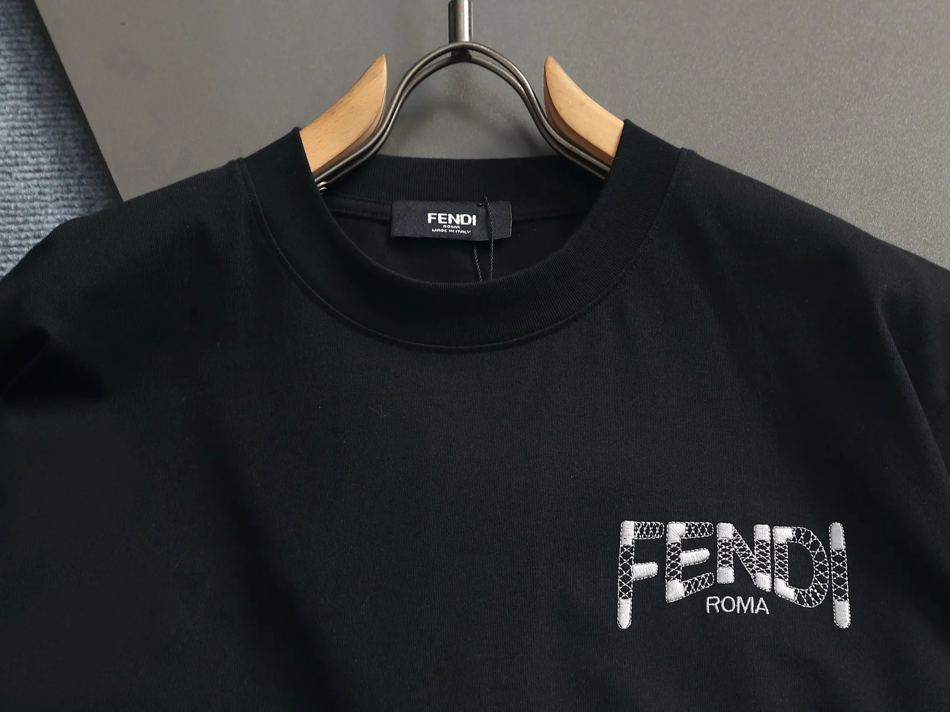 Logo-Embroidered Cotton-Jersey T-Shirt D16514197 — view 3