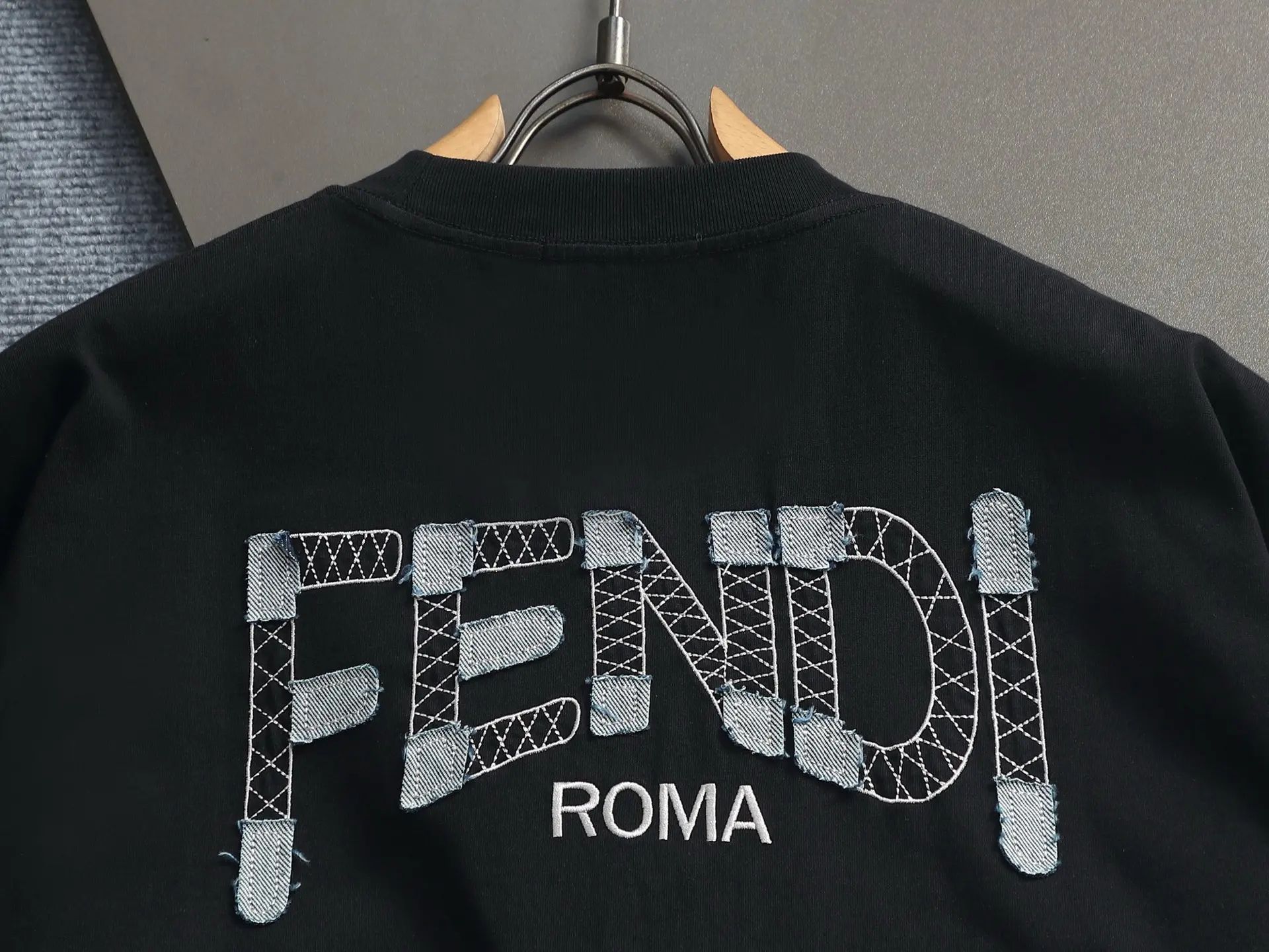 Logo-Embroidered Cotton-Jersey T-Shirt D16514197 — view 10