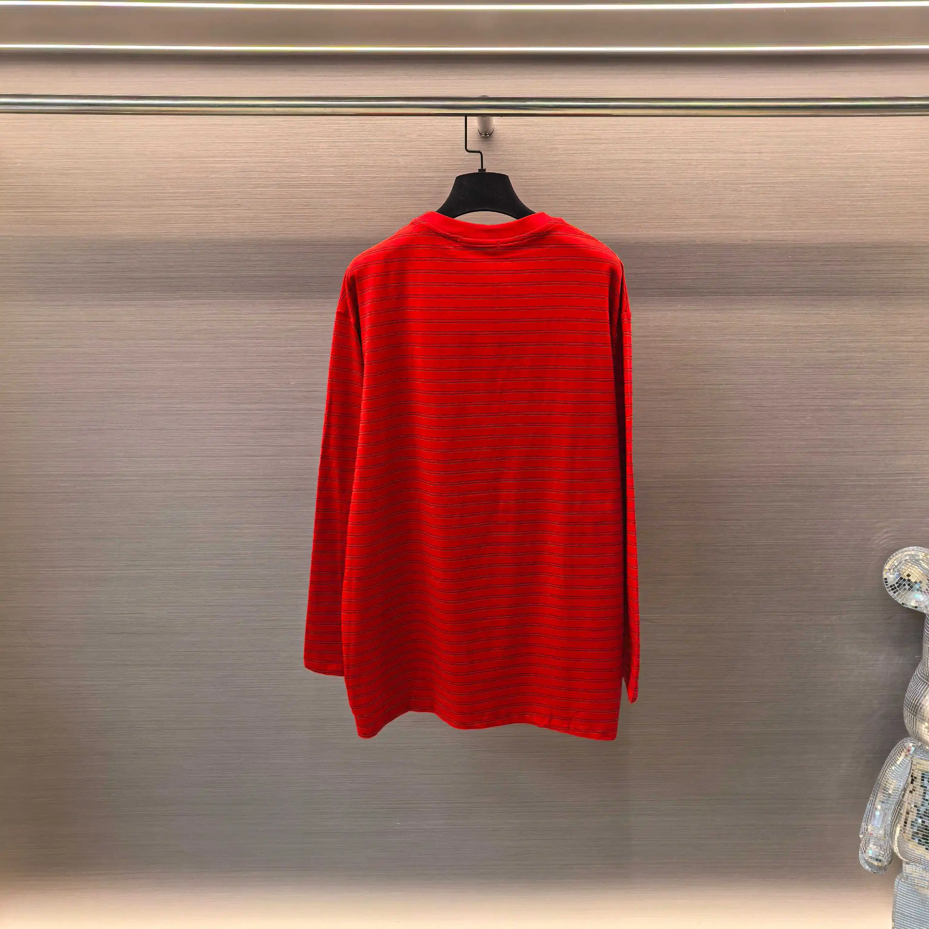 Striped Cotton Long-Sleeve T-Shirt D16522504 — view 2