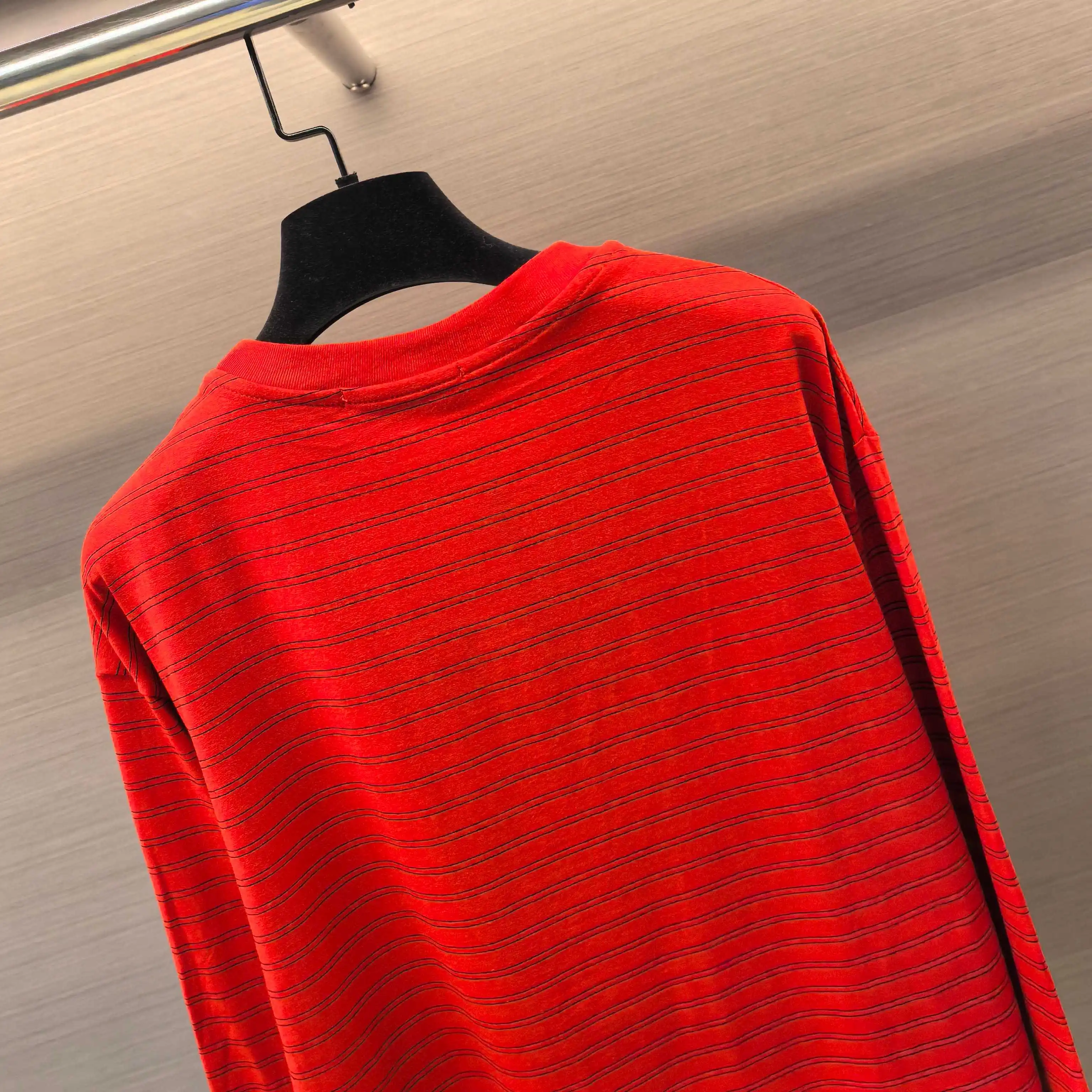 Striped Cotton Long-Sleeve T-Shirt D16522504 — view 8