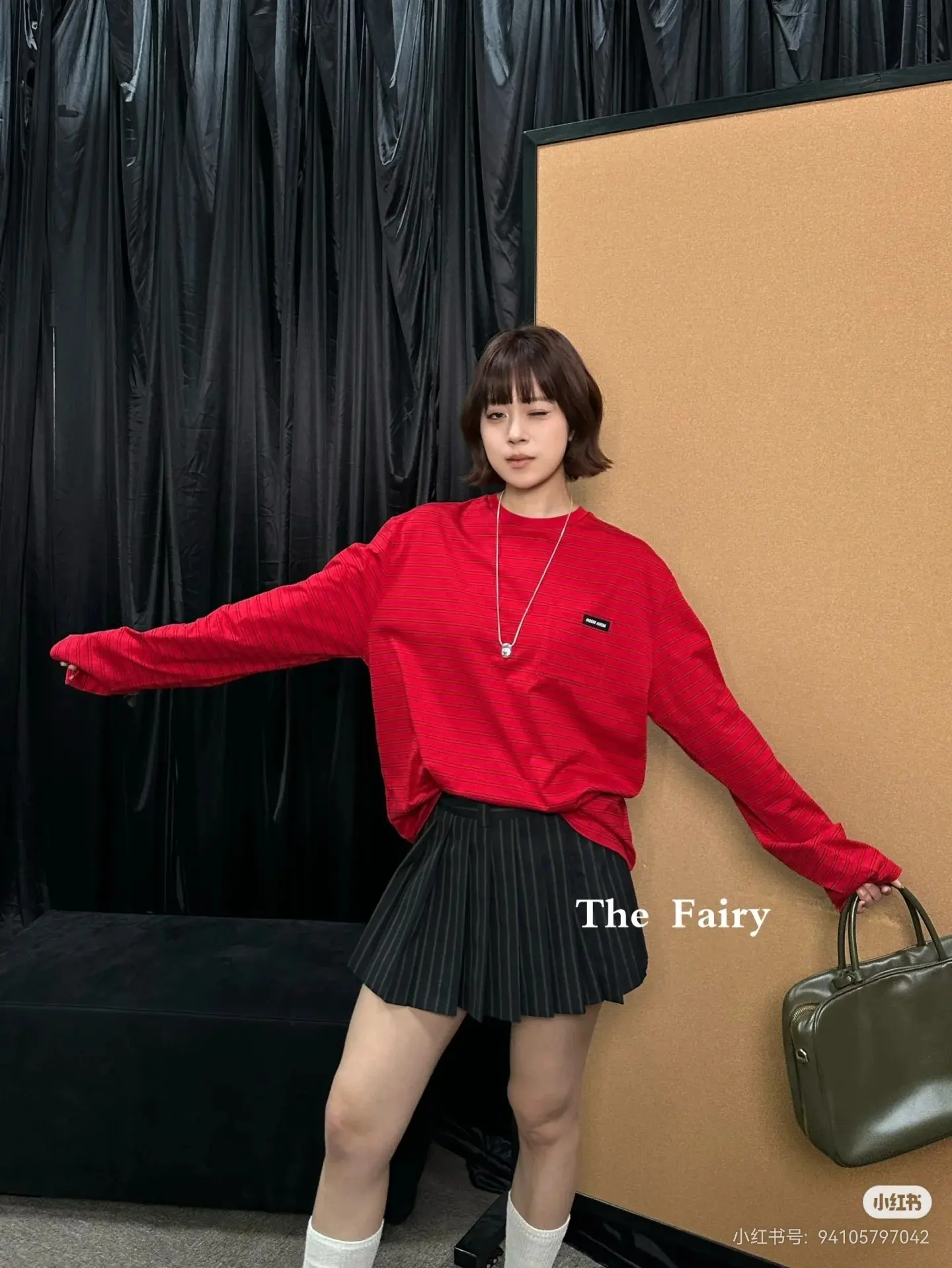 Miu Miu Striped Long-Sleeve Cotton T-Shirt D16522505 — view 6