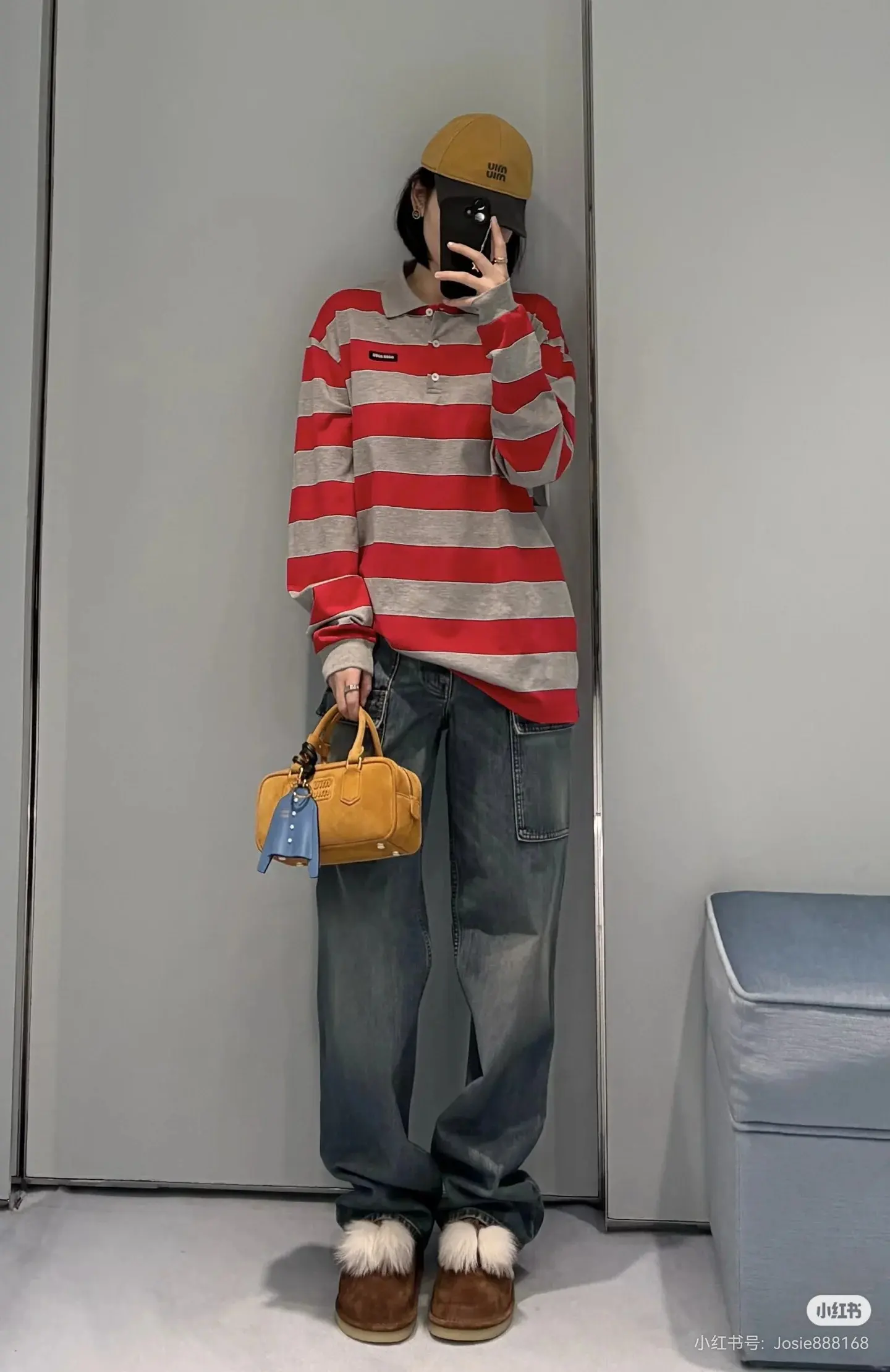Striped Long-Sleeve Polo Shirt D16522516 — view 4