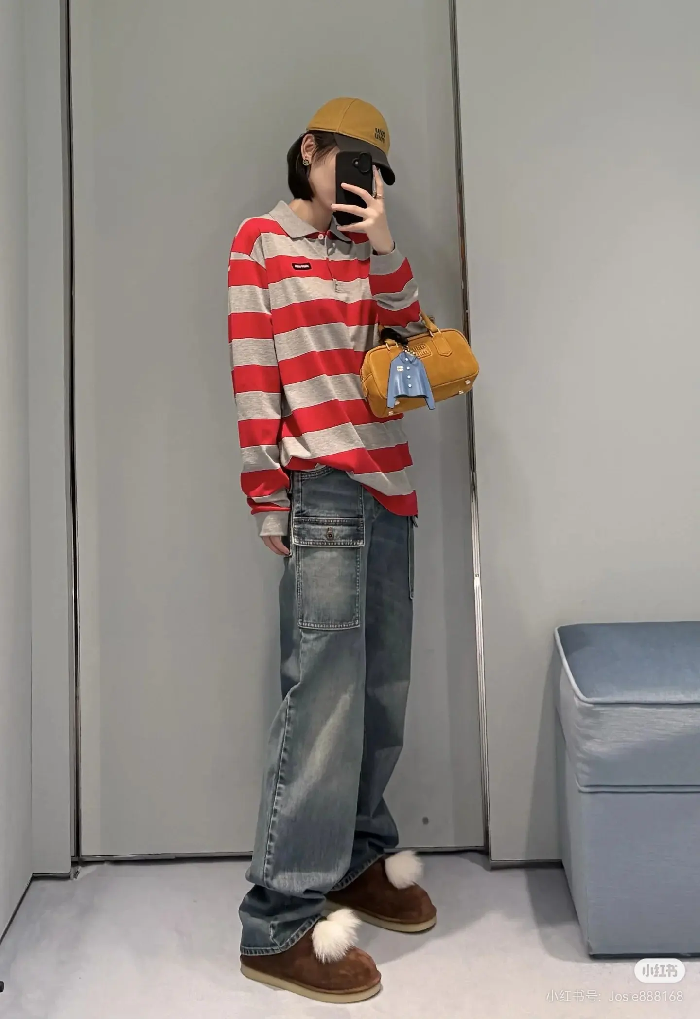 Striped Long-Sleeve Polo Shirt D16522516 — view 5
