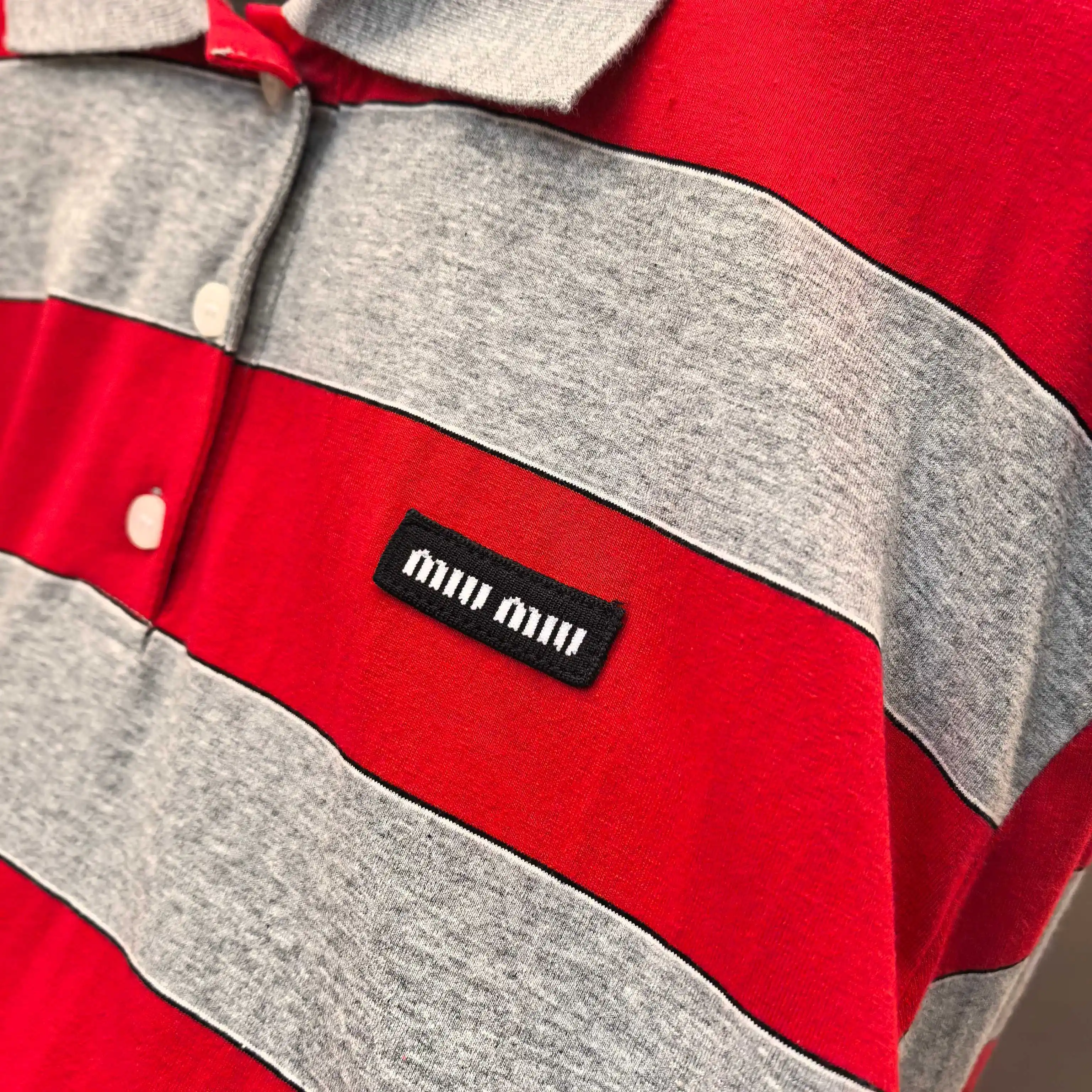 Striped Long-Sleeve Polo Shirt D16522513 — view 4