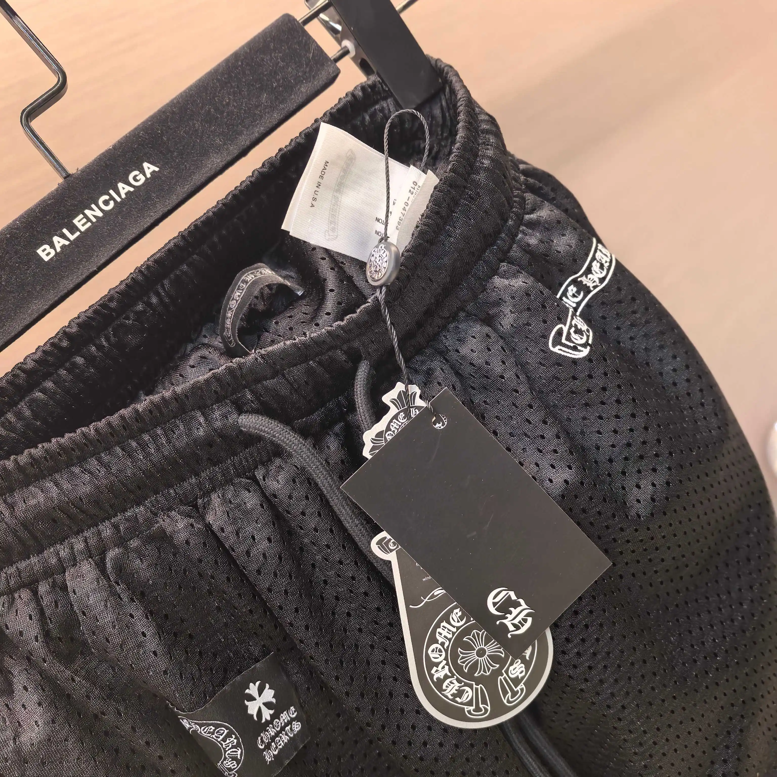 Chrome Hearts Vine Cross Embroidered Mesh Trousers D17022434 — view 8