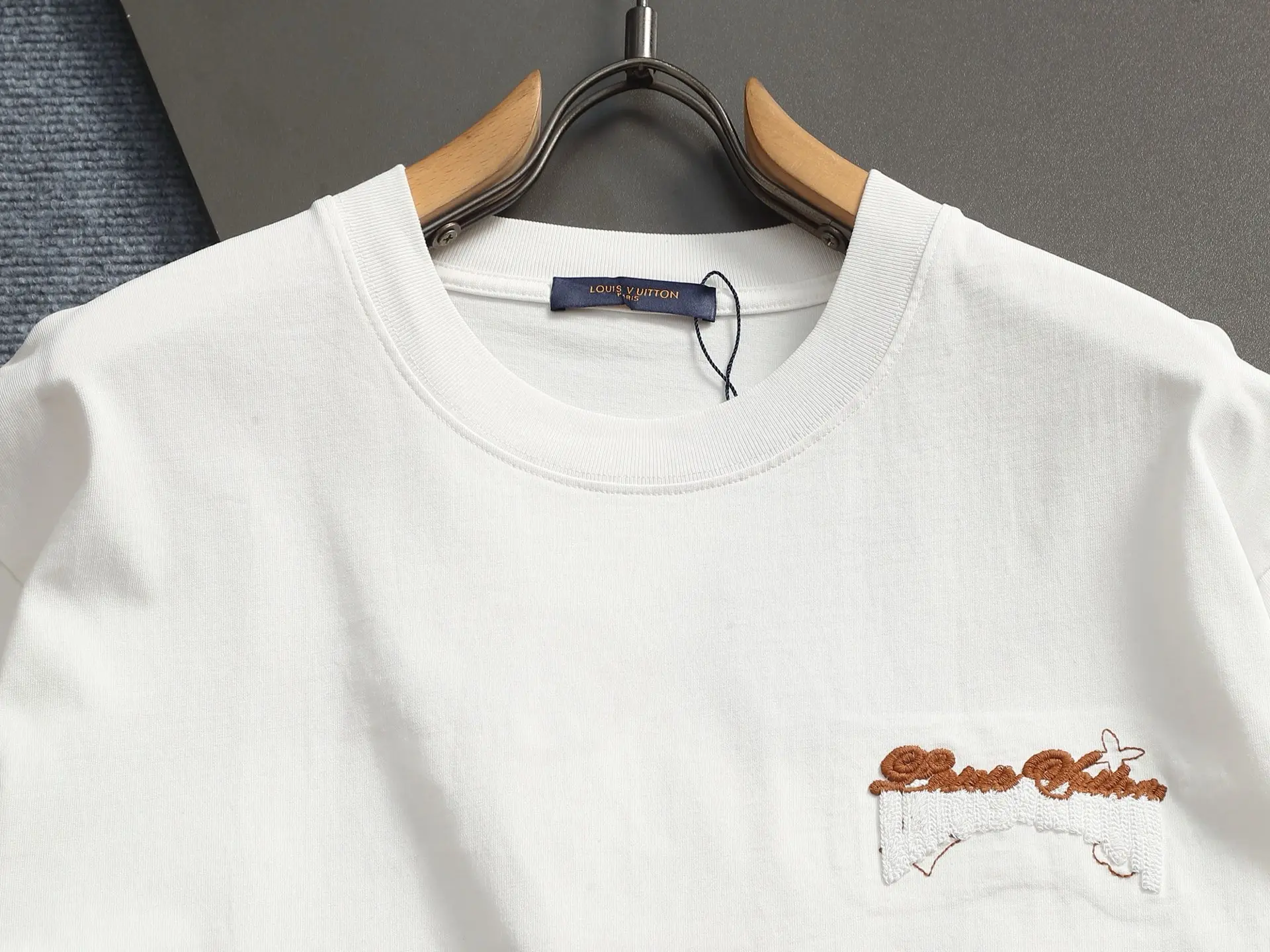 Embroidered Logo Cotton T-Shirt D17014210 — view 3