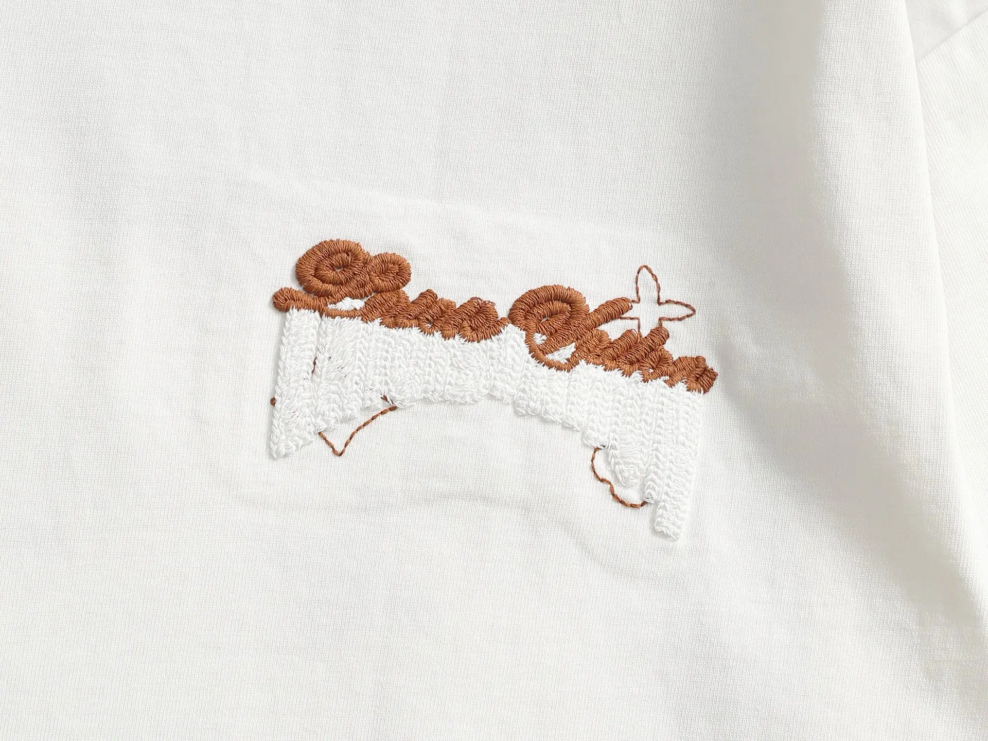 Embroidered Logo Cotton T-Shirt D17014210 — view 5