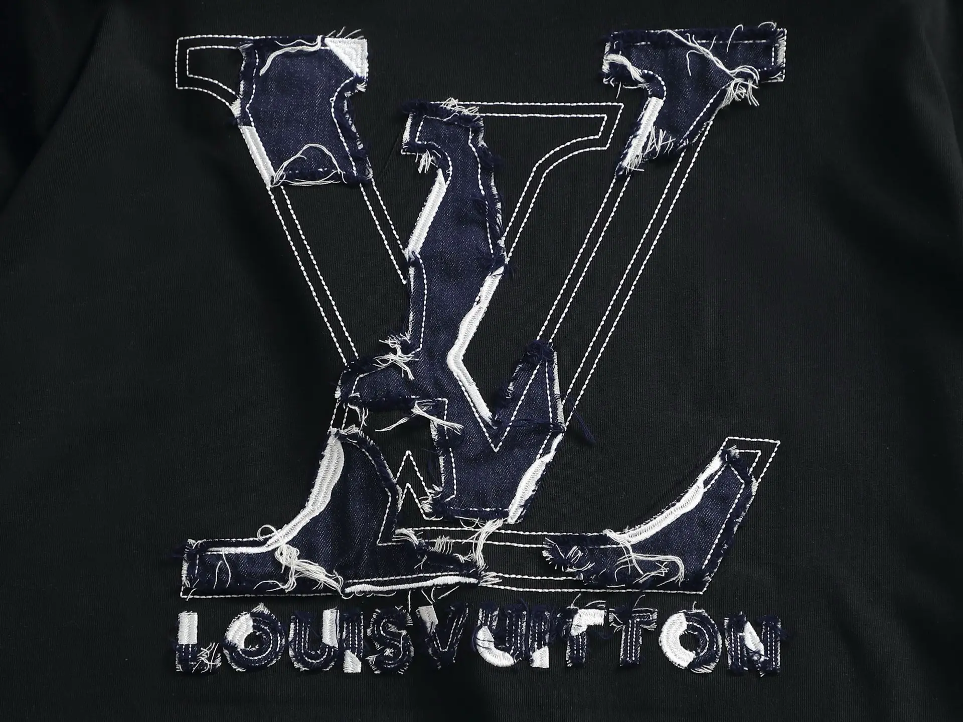 Embroidered Denim Patch Logo T-Shirt D17014209 — view 11