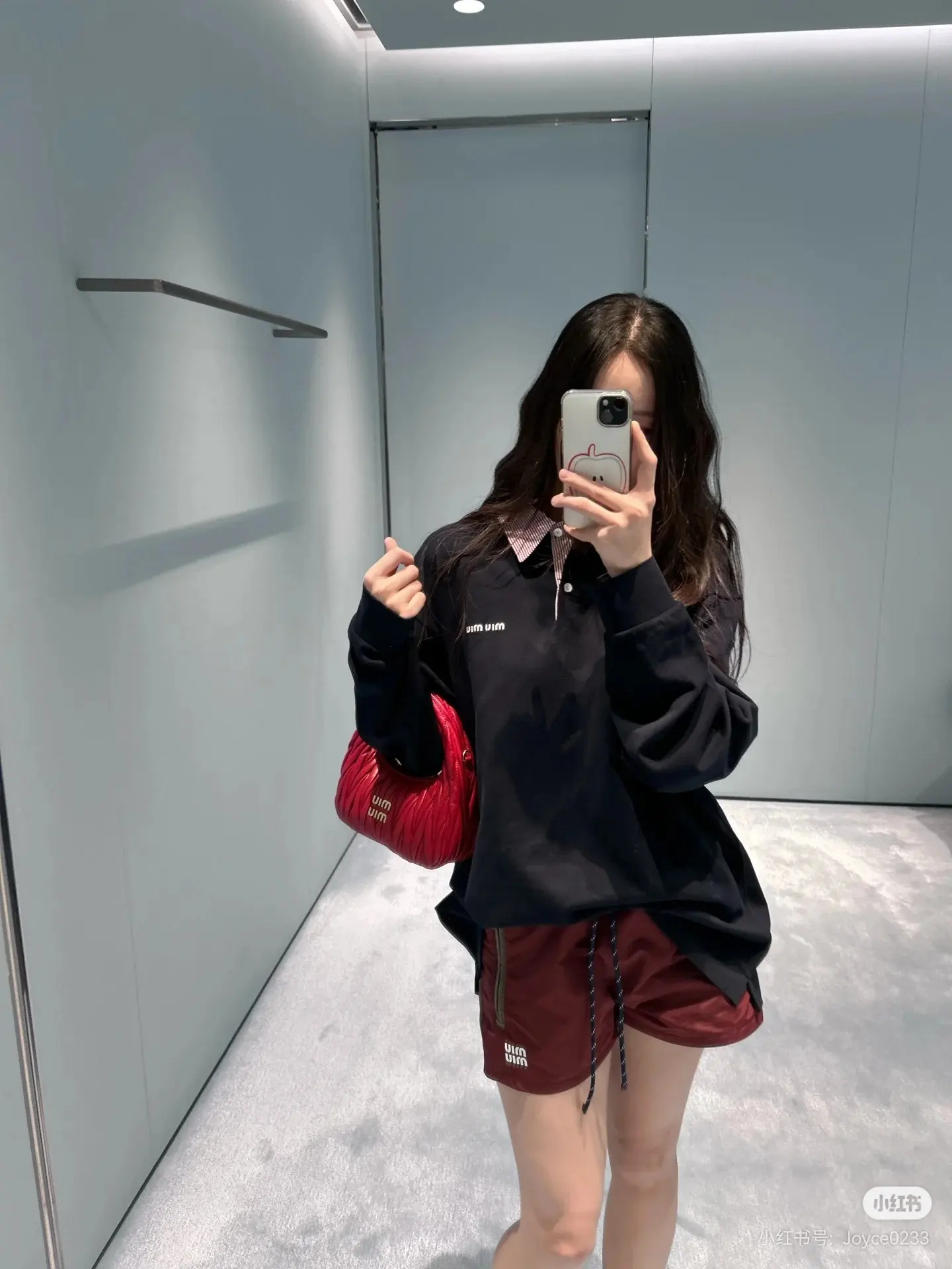 Logo Embroidered Long-Sleeve Polo Shirt D17022328 — view 2