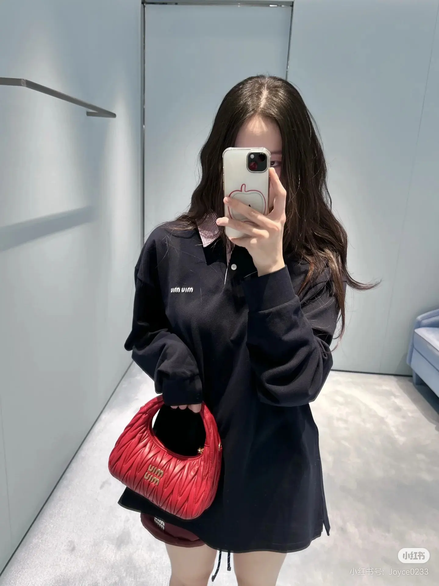 Logo Embroidered Long-Sleeve Polo Shirt D17022328 — view 4