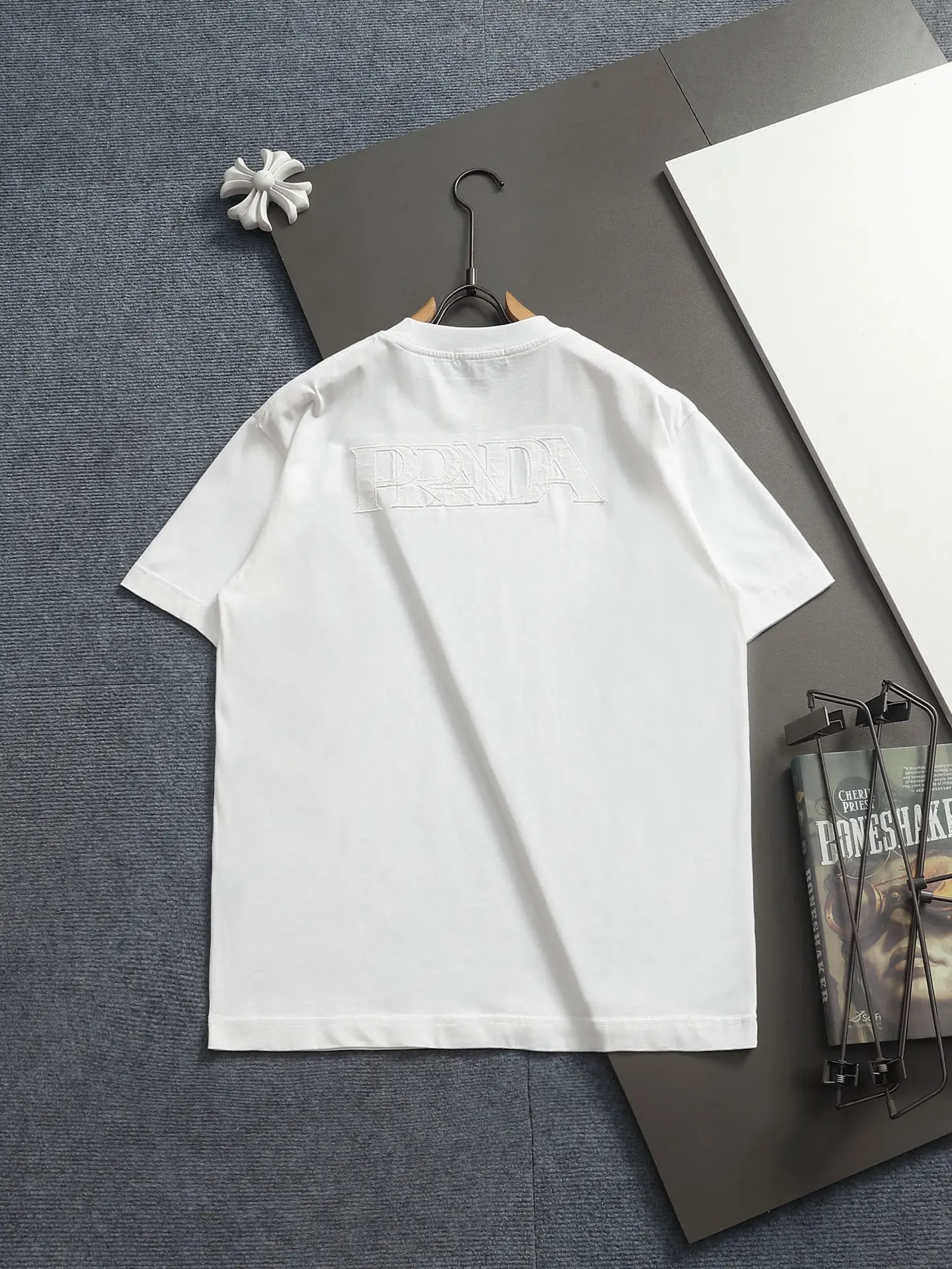 Logo-Embroidered Cotton-Jersey T-Shirt D17014183 — view 2